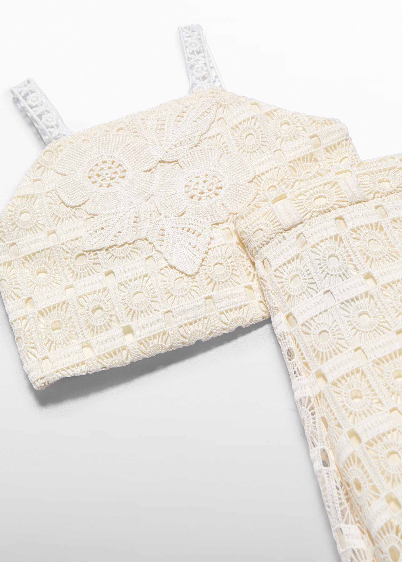 Completo pantalone pizzo bambina