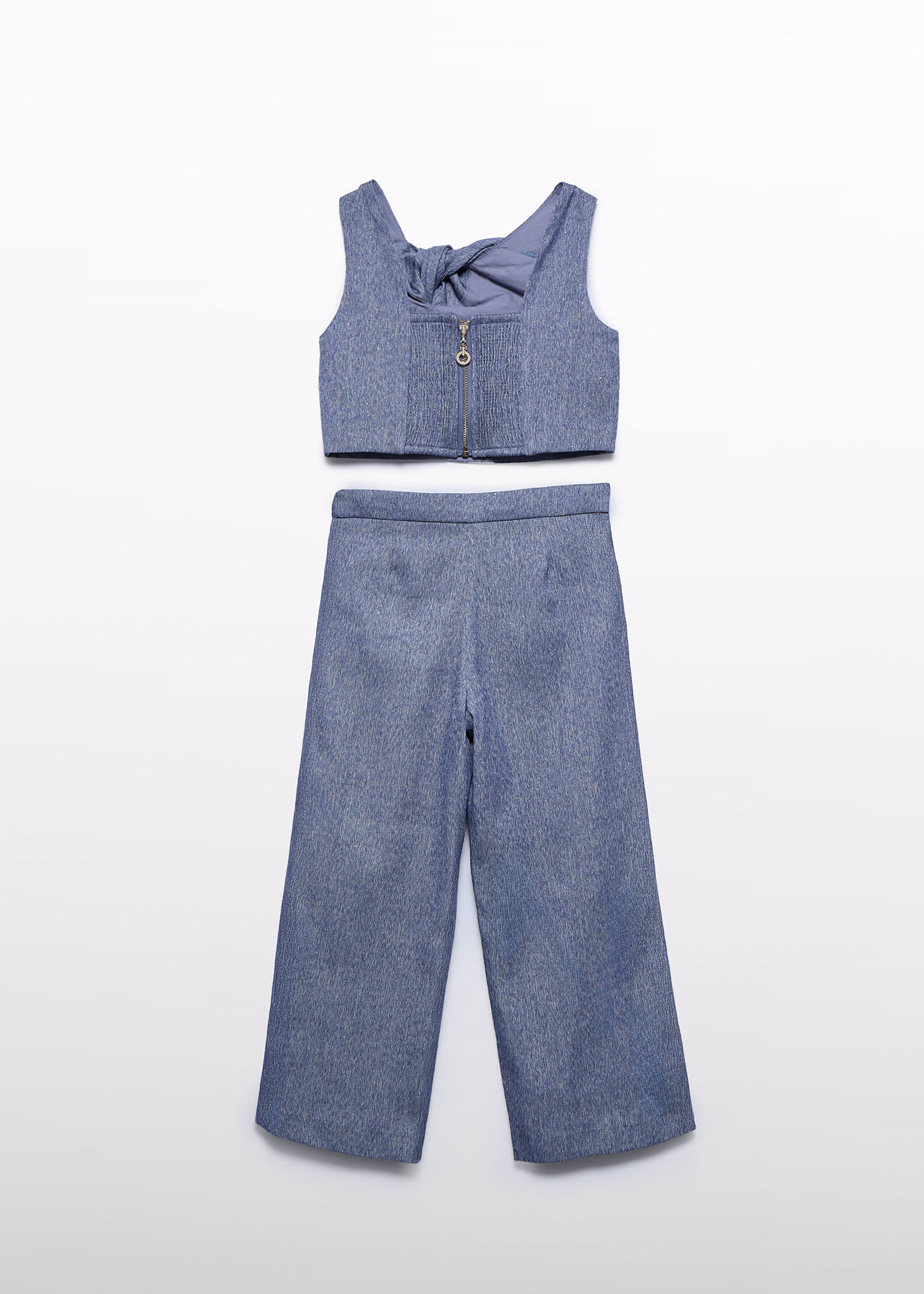 Completo pantalone fiocco bambina