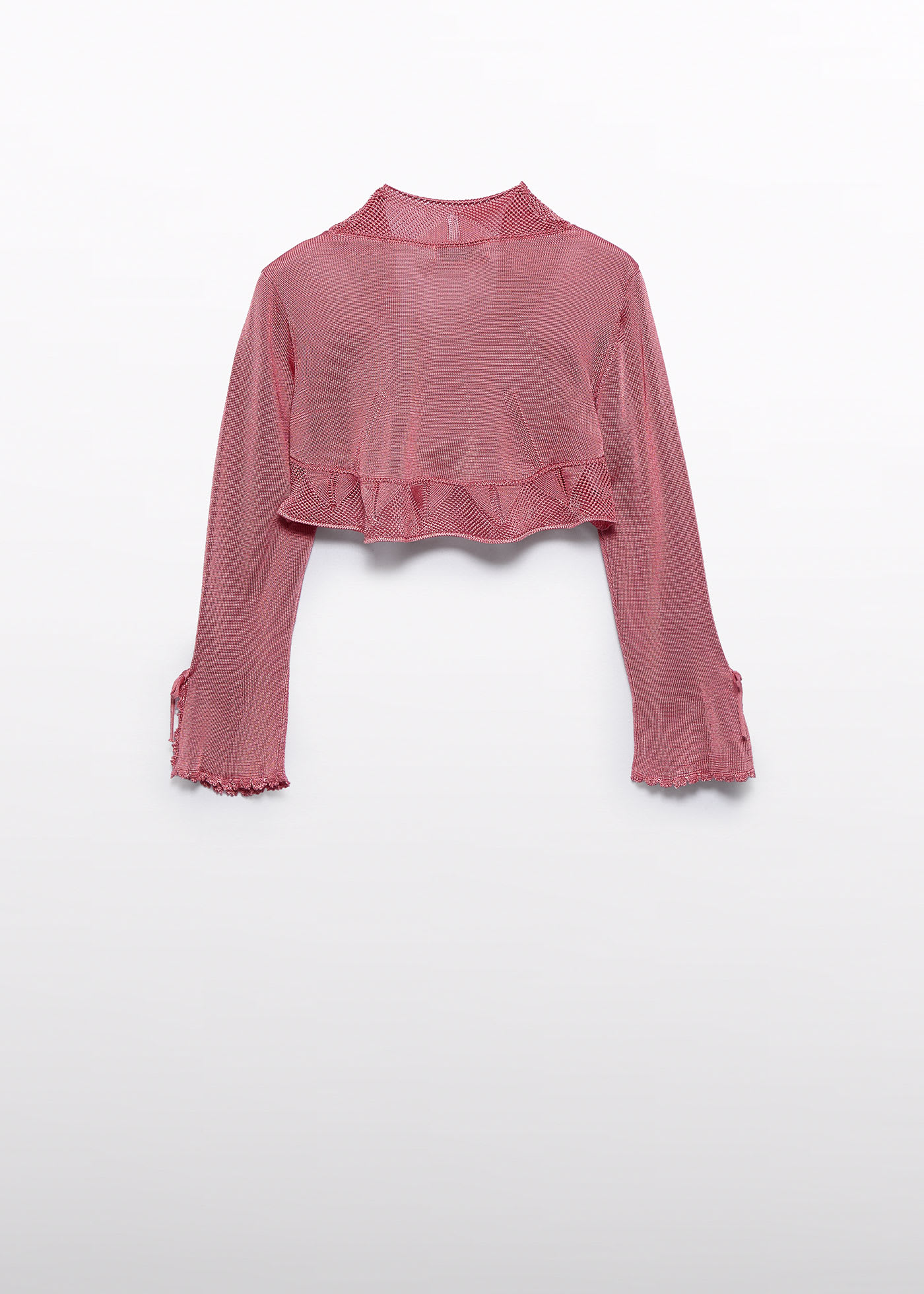 Cardigan maglia manica a campana bambina