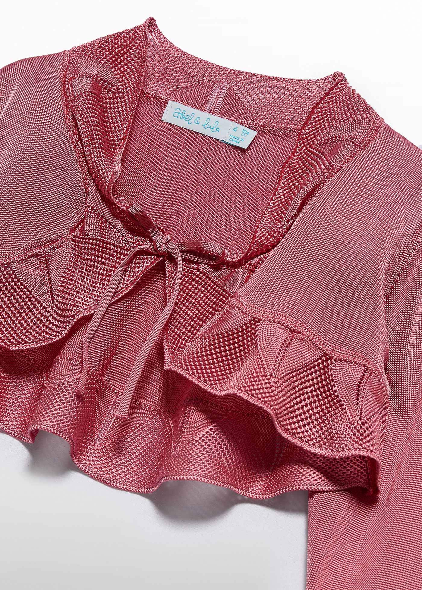 Cardigan maglia manica a campana bambina