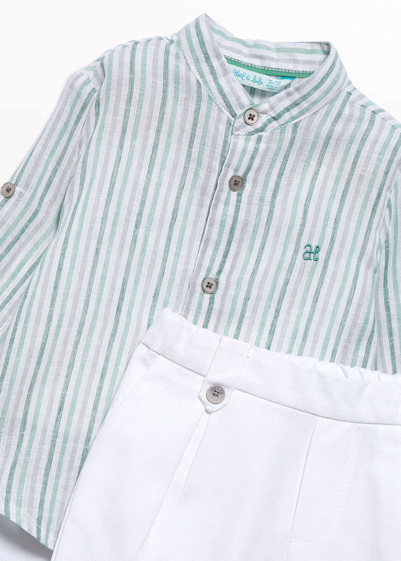 Completo pantalone lino bambino