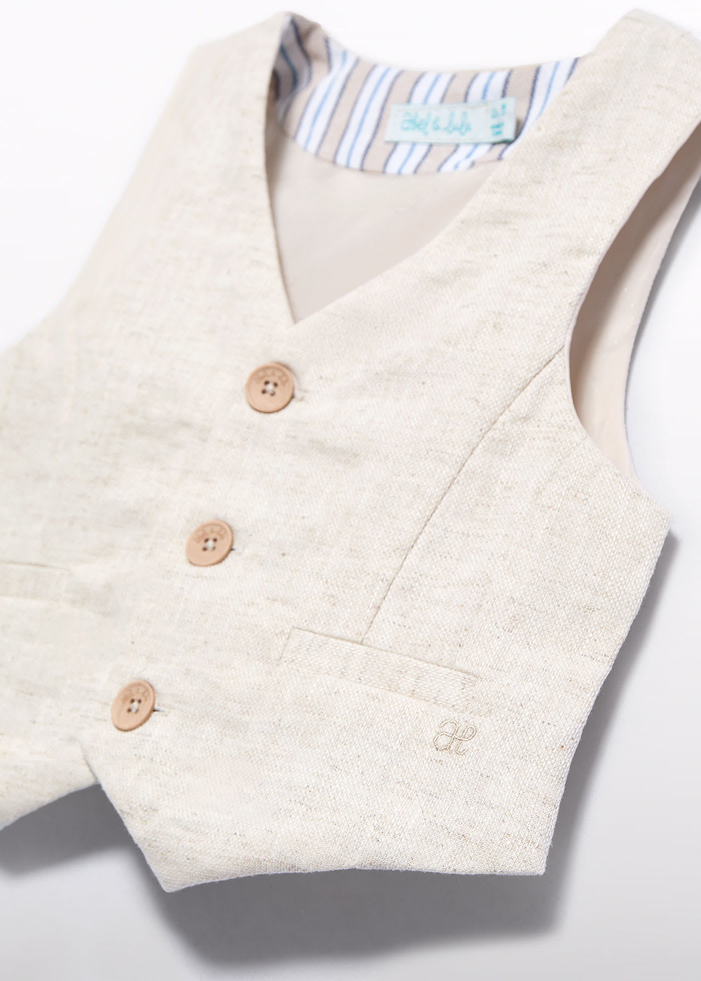 Boy linen vest