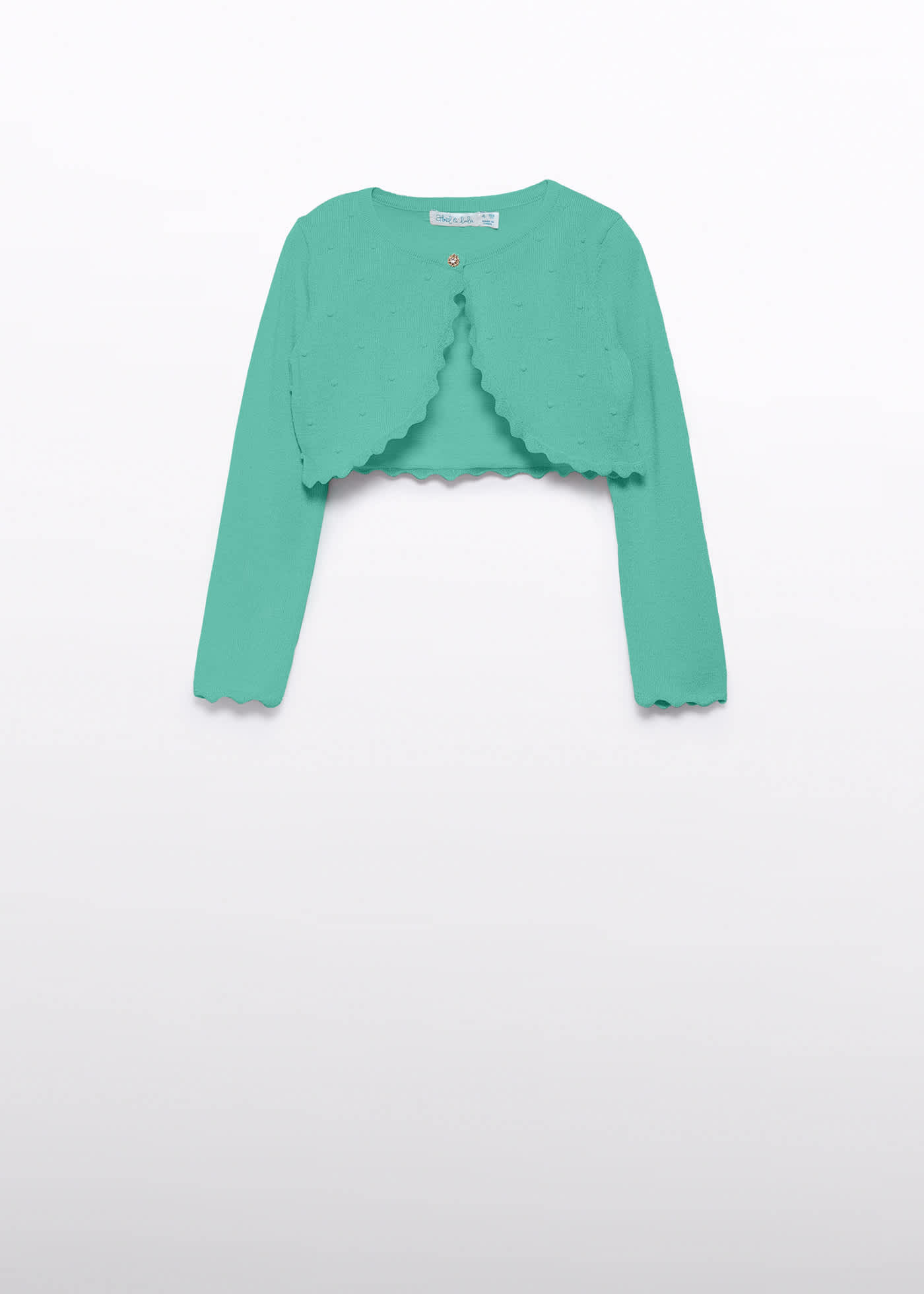 Bolero tricot onduleuri fetita