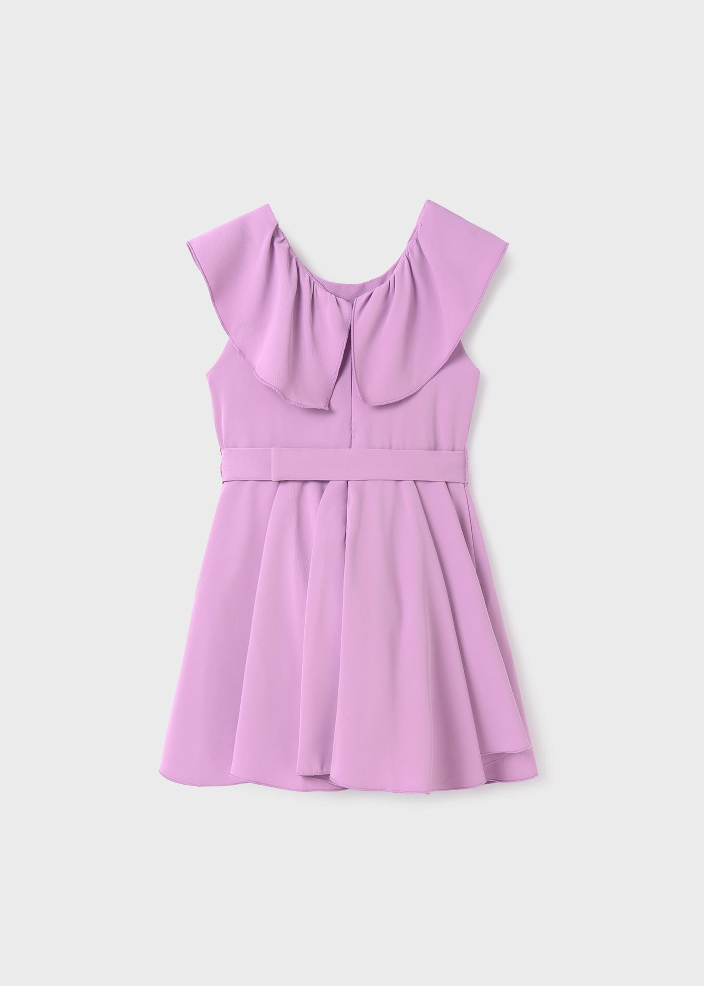 Girl Flowy Crepe Dress