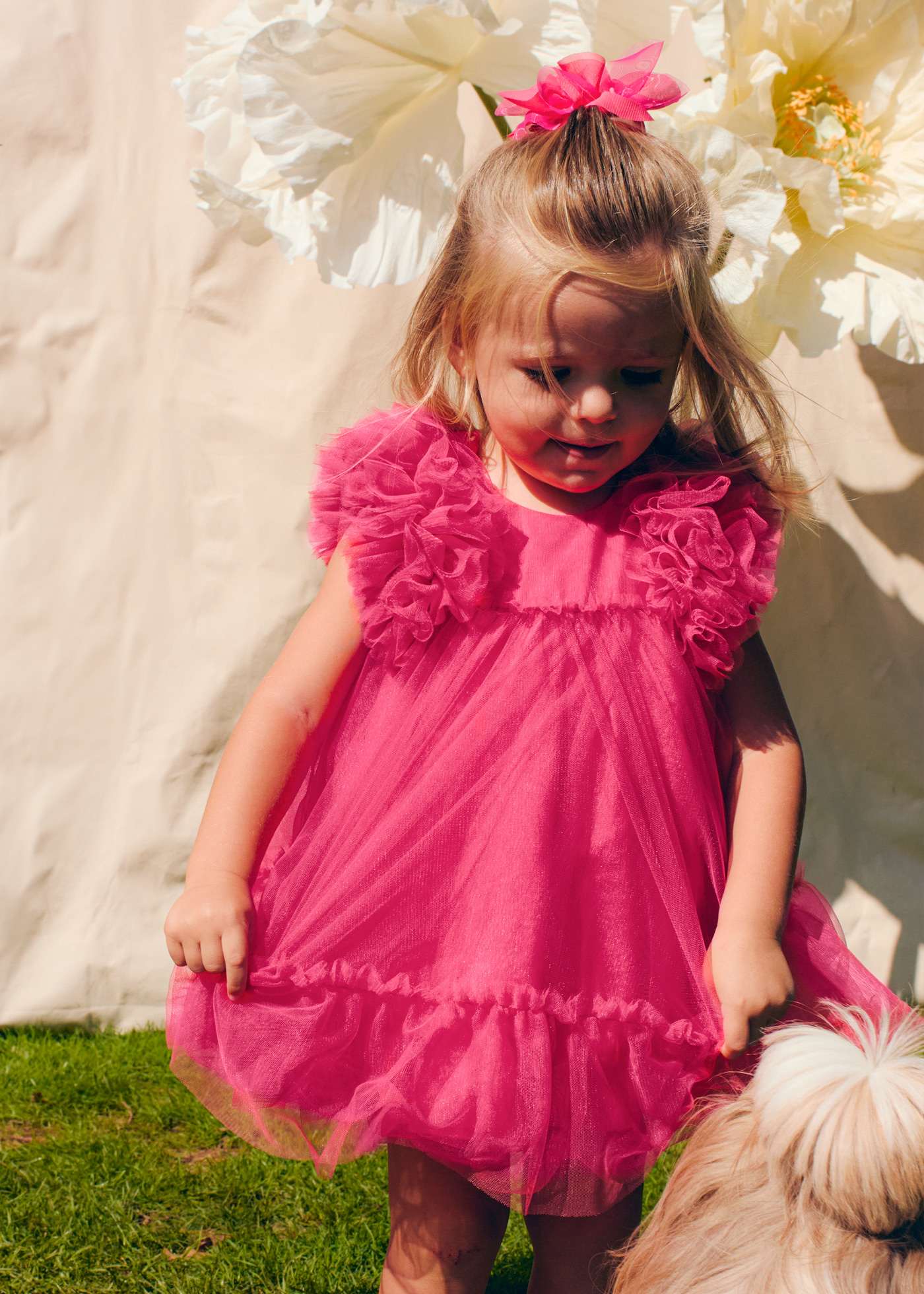 Rochie tul cu volum bebe