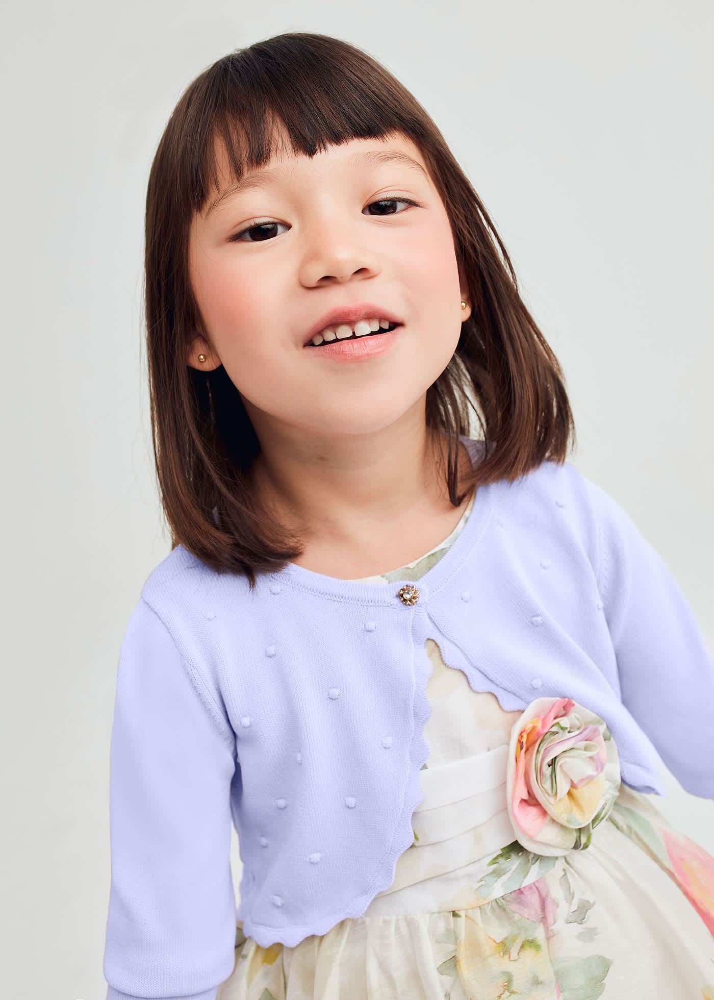 Cardigan tricot onde bambina