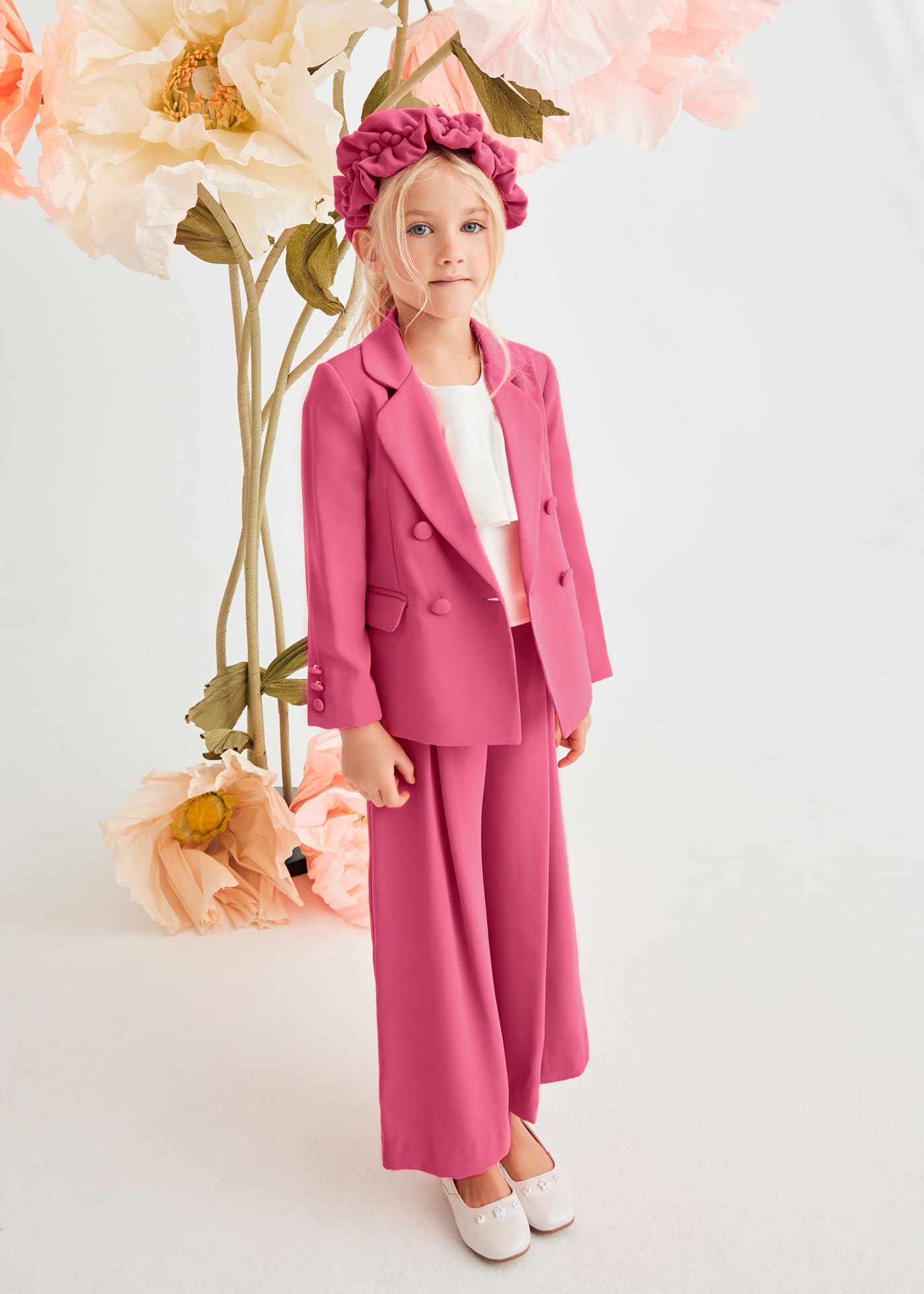 Girl crepe suit