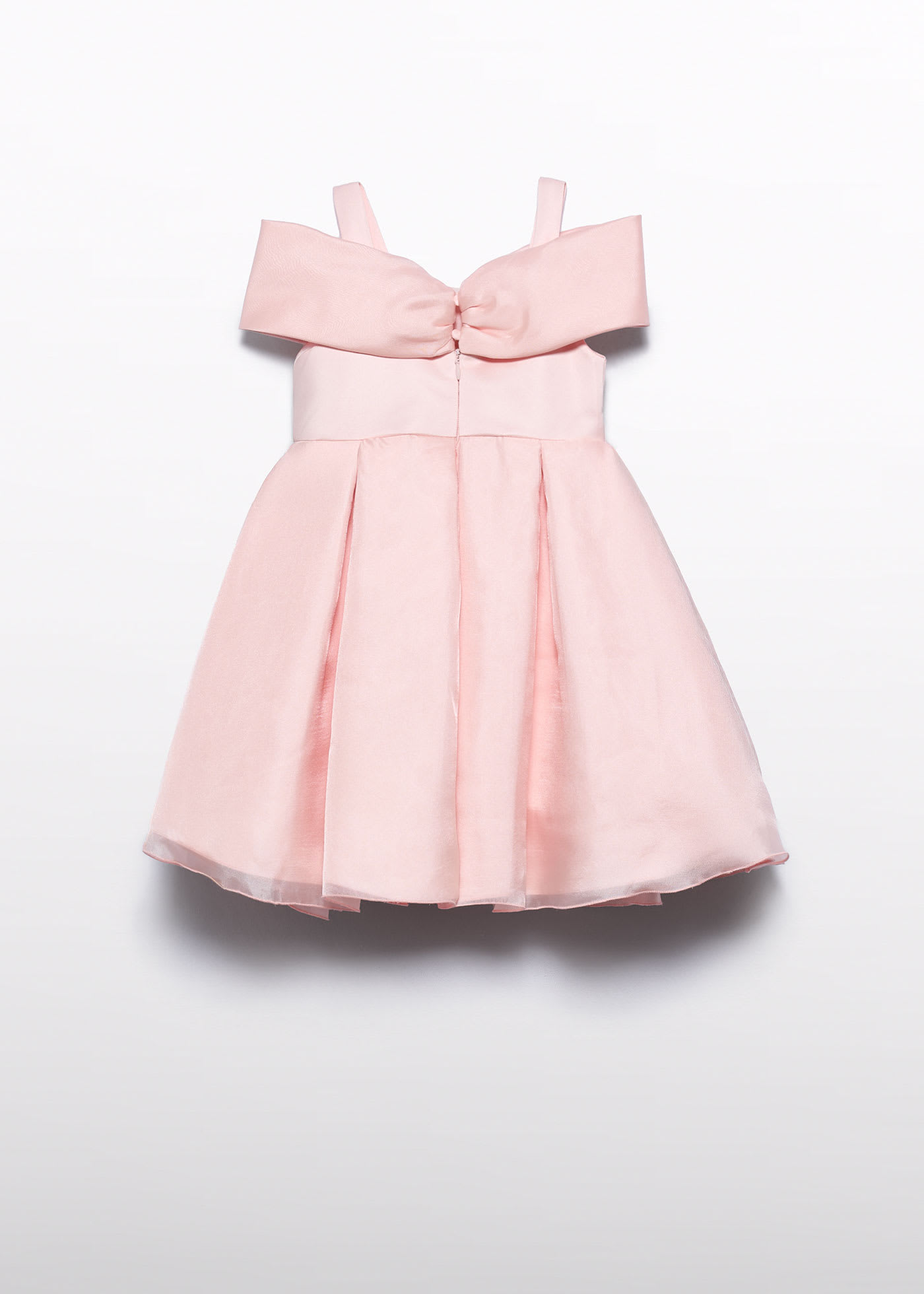 Abito fiocco organza bambina