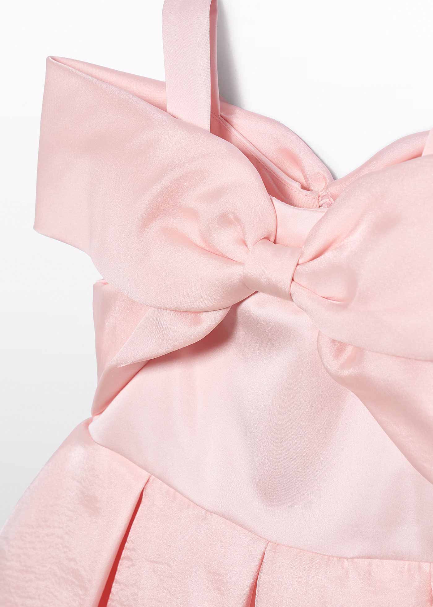 Abito fiocco organza bambina