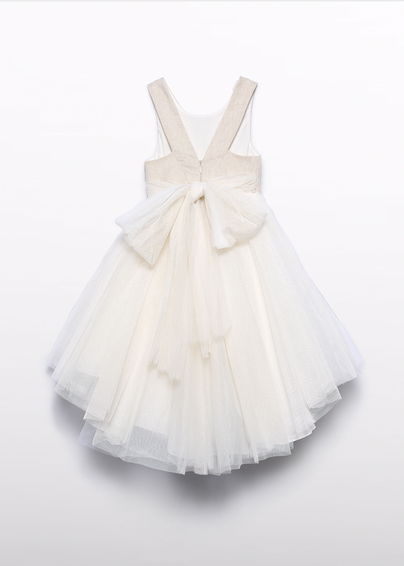 Robe en lin brillante fille