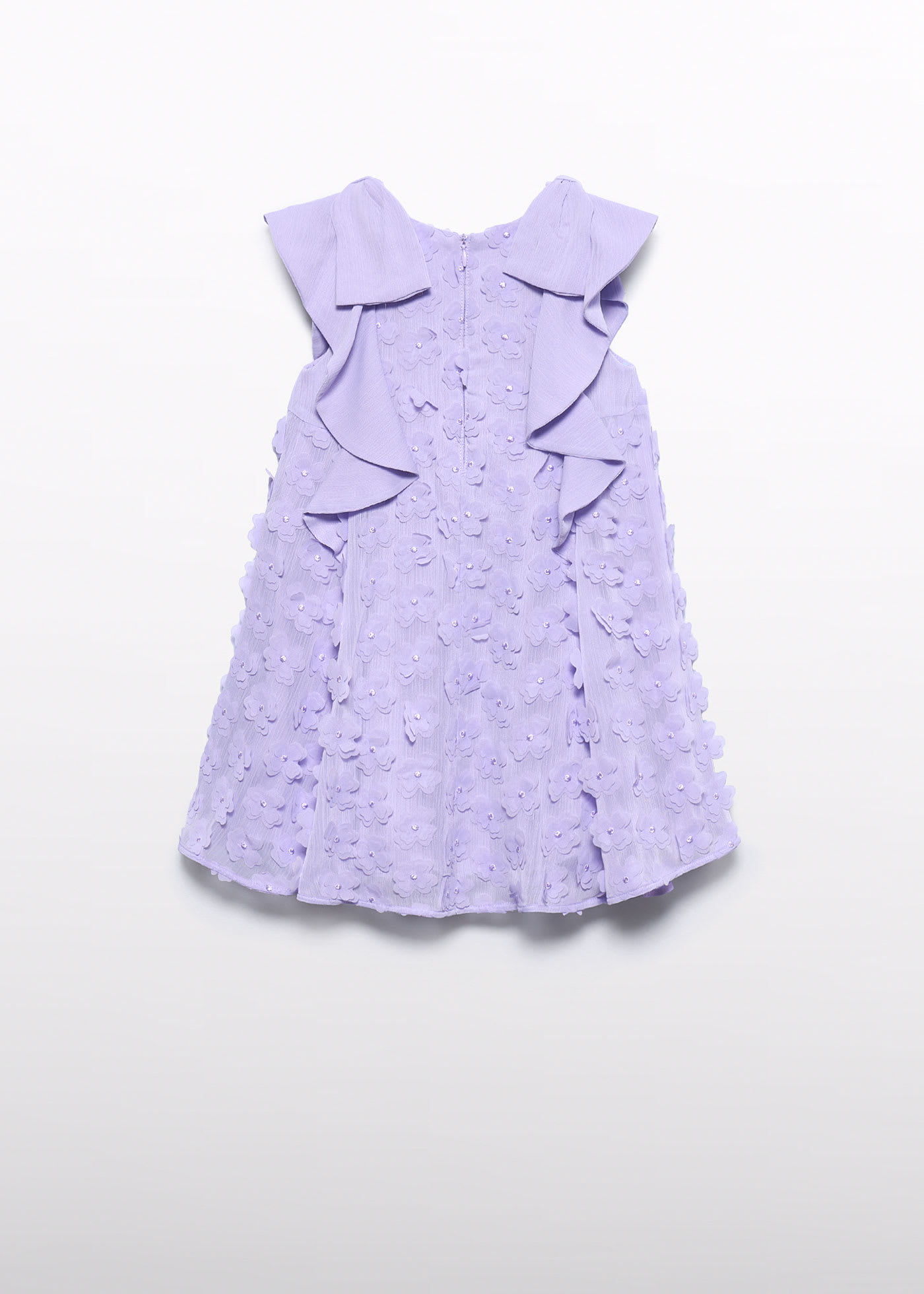 Girl 3D flower bambula dress