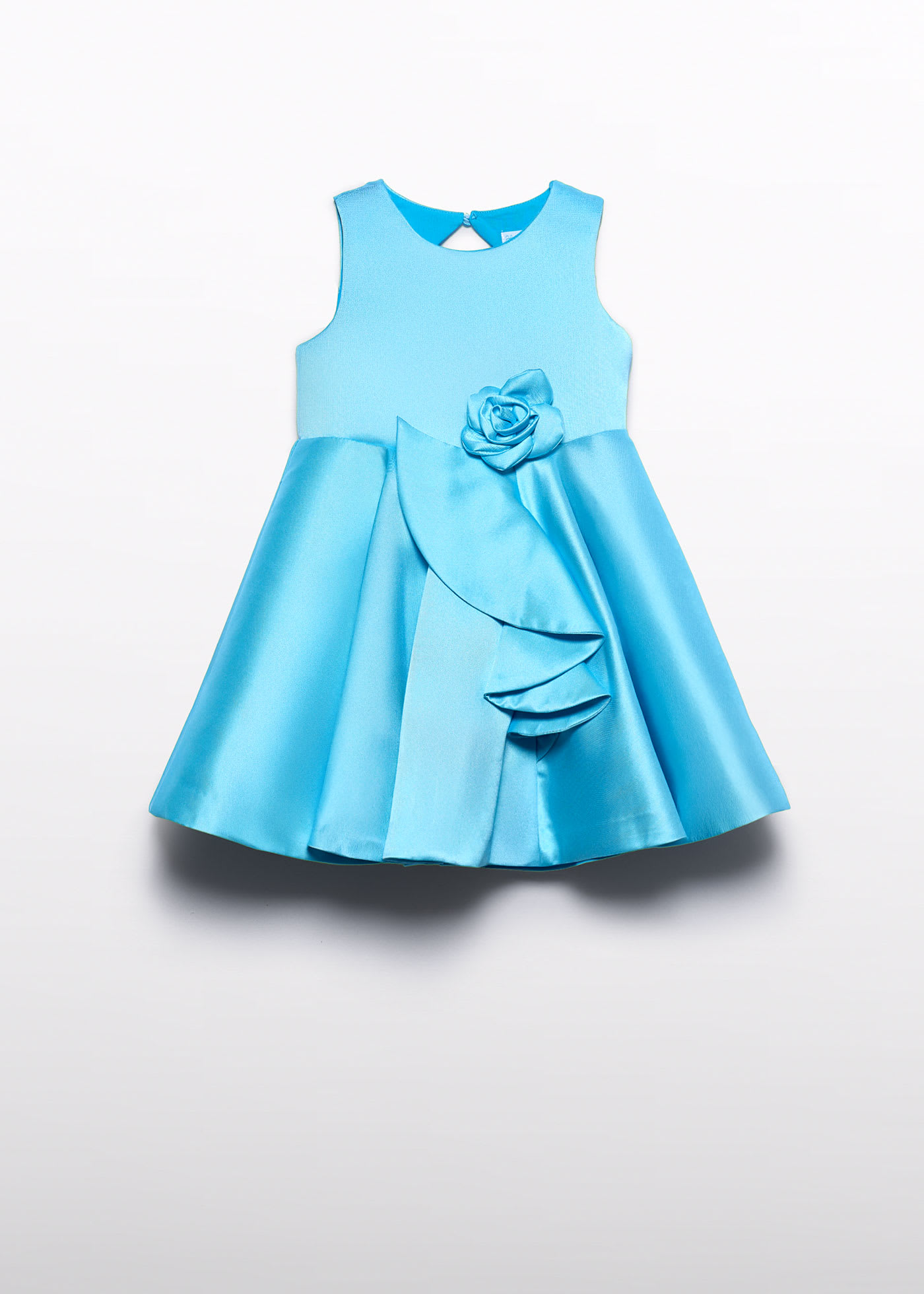 Girl mikado ruffle dress