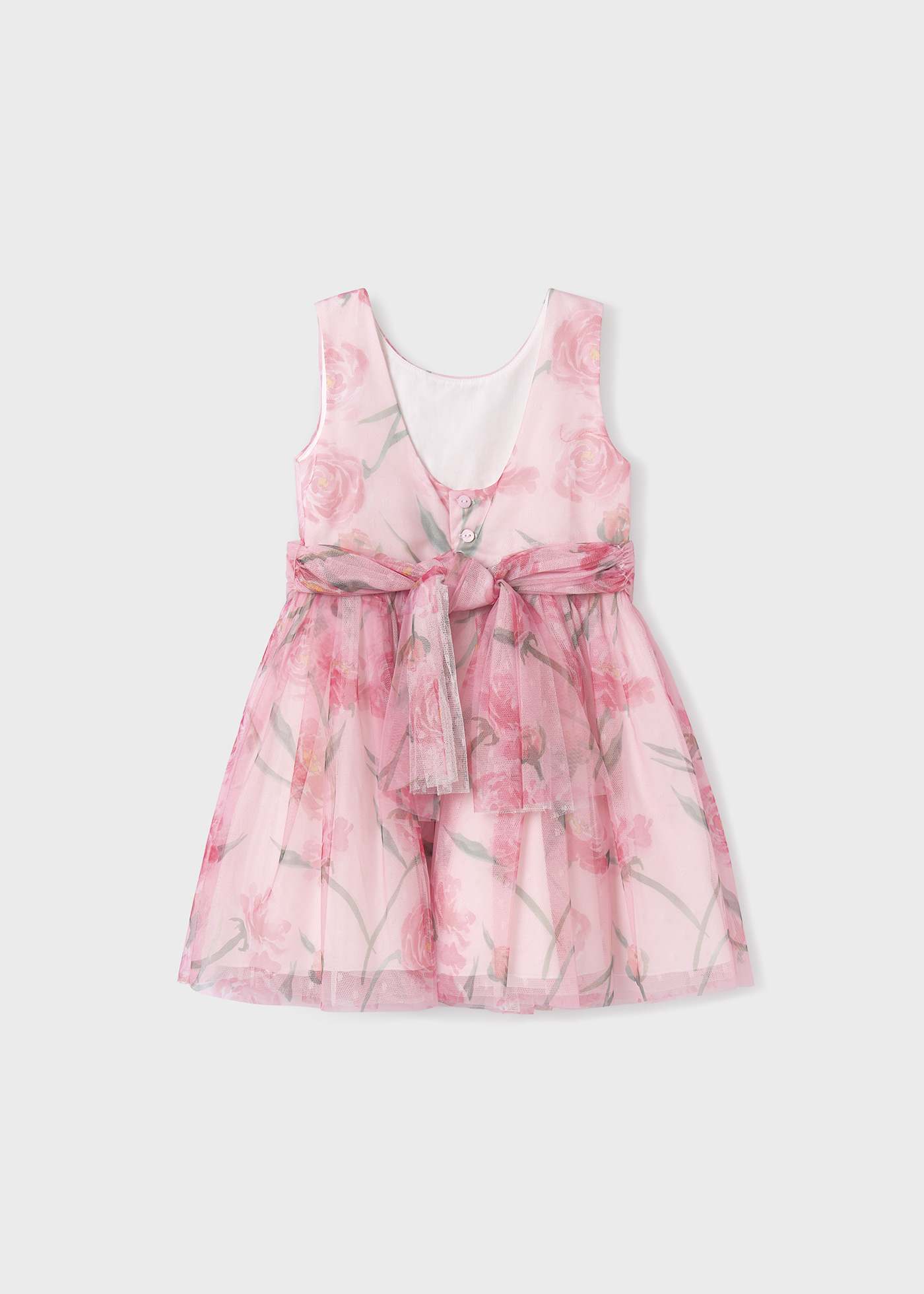 Girl Tulle Print Dress
