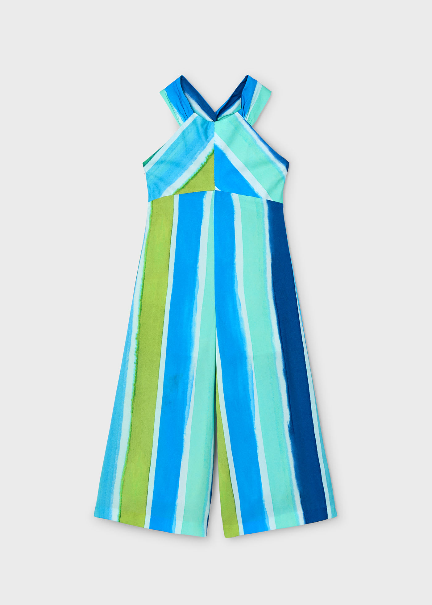 Salopeta satin dungi multicolore fetita Salopeta satin dungi multicolore fetita