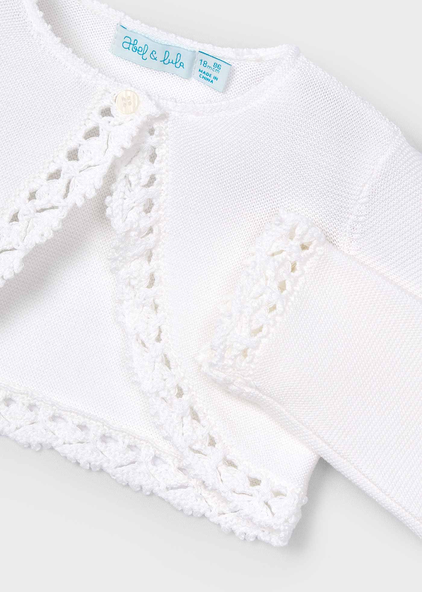 Cardigan tricot neonata