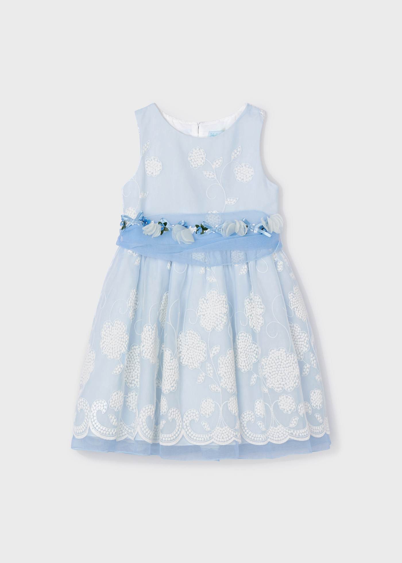 Rochie organza brodata fetita