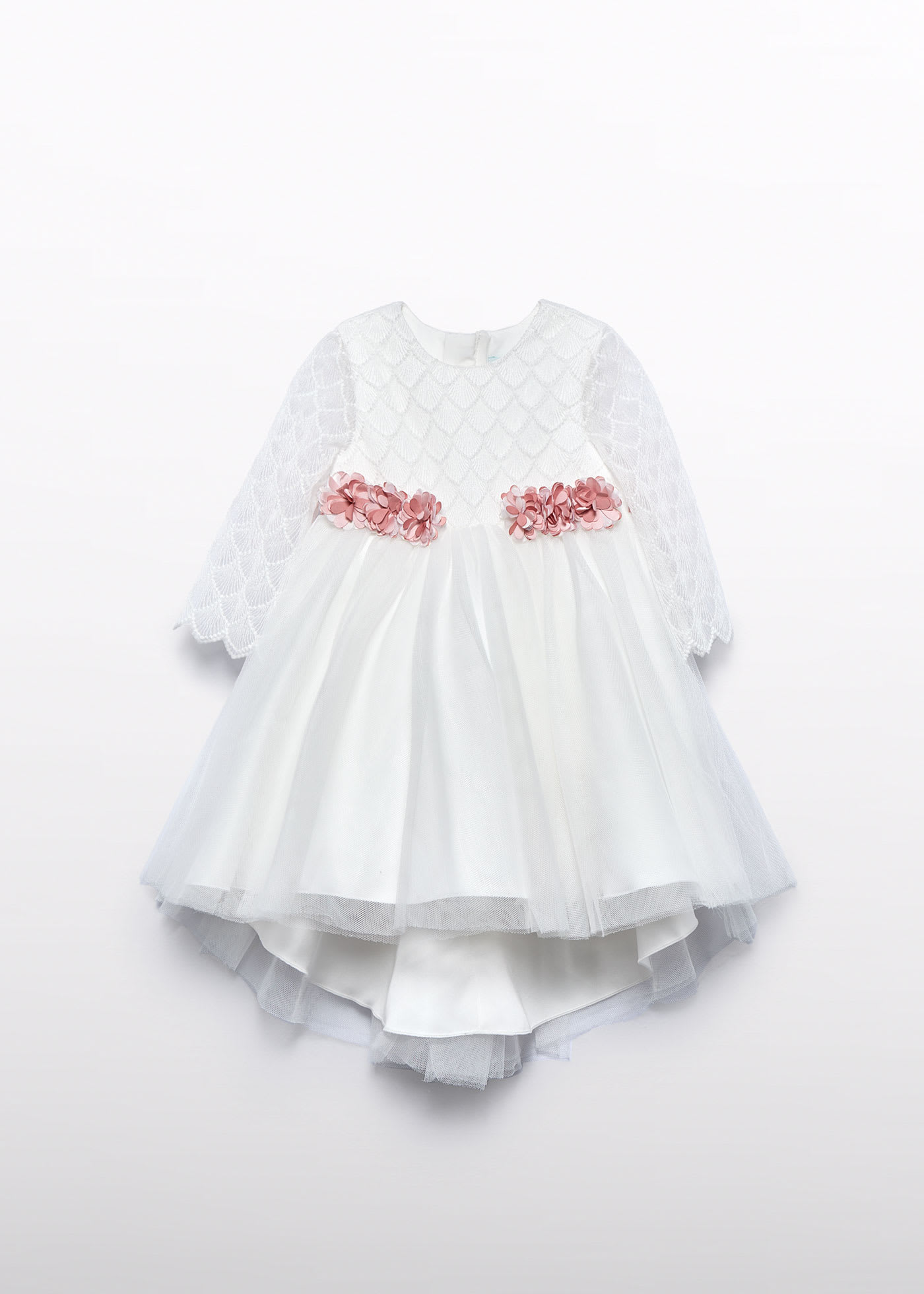 Vestido tul bordado bebé niña