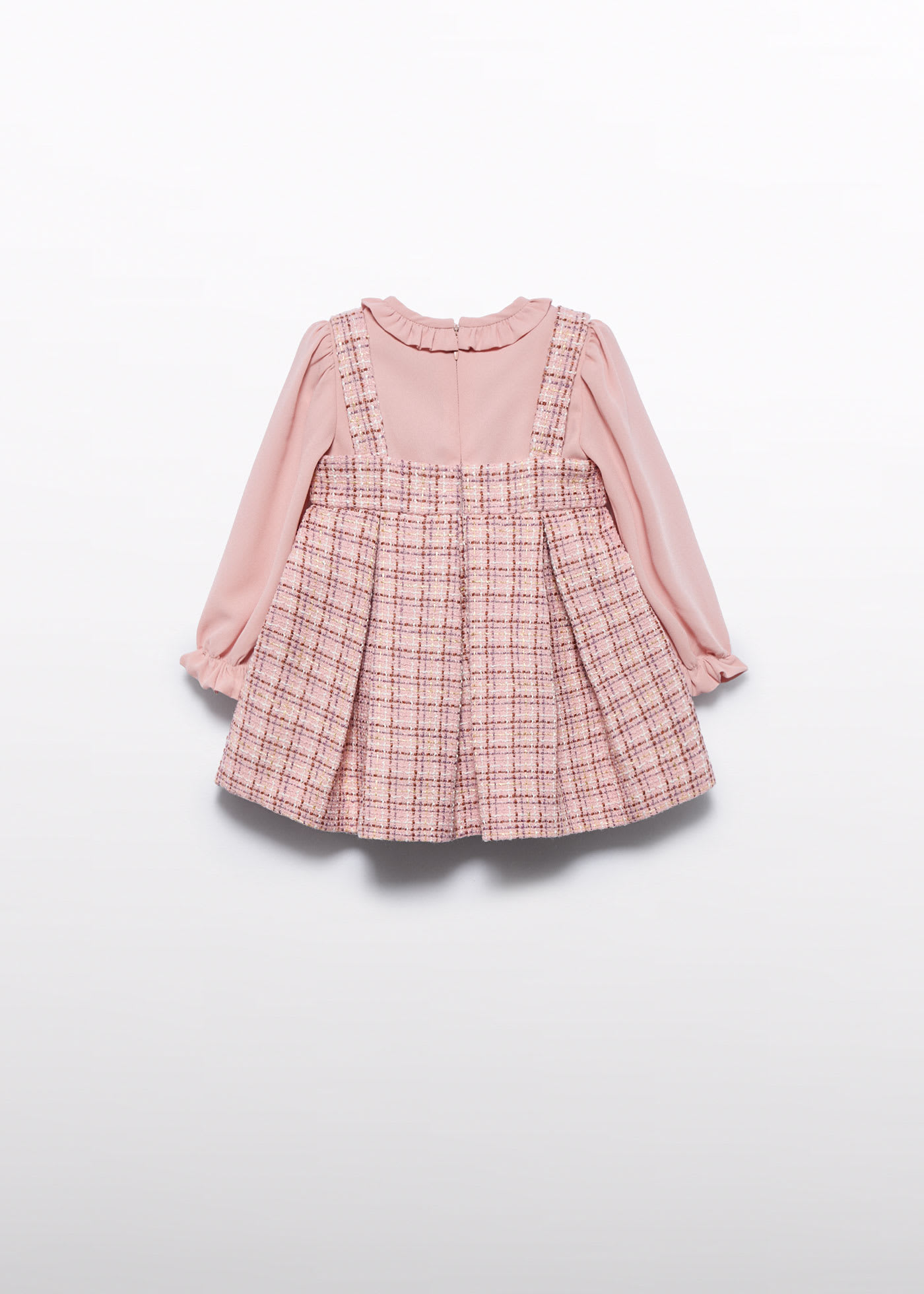 Baby girls tweed pinafore dress