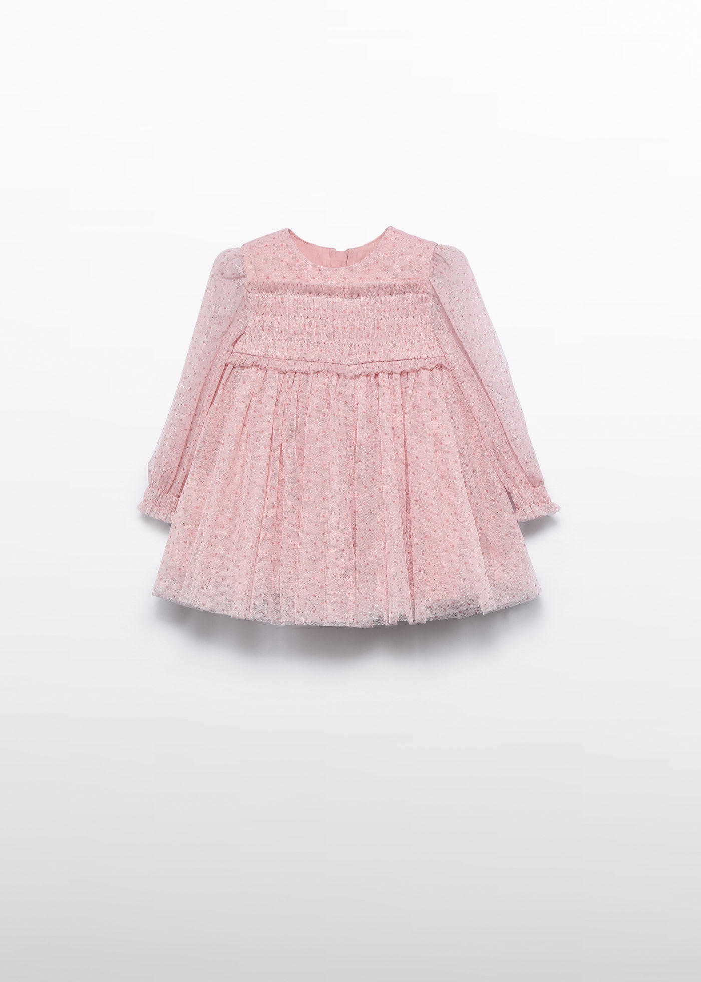 Vestido tul glitter bebé niña