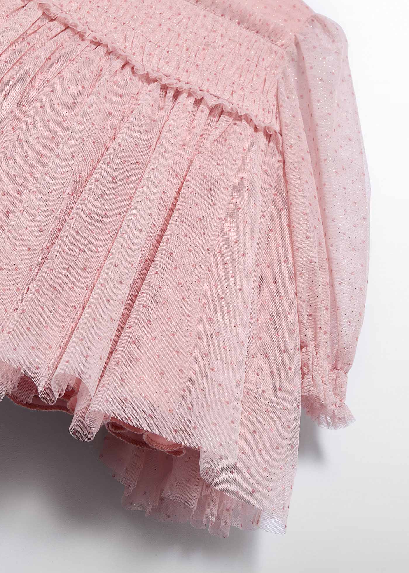 Vestido tul glitter bebé niña