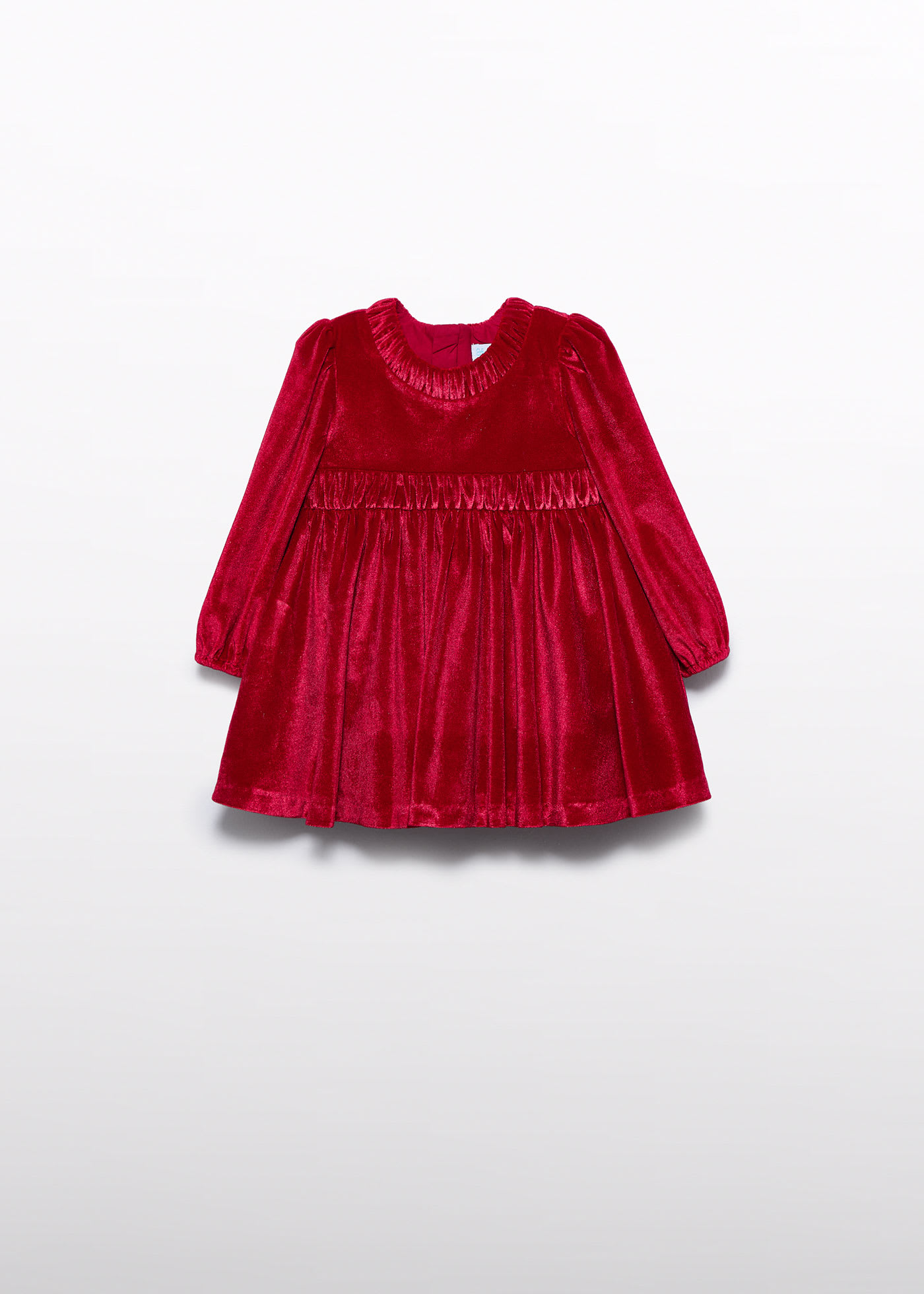 Vestido terciopelo glitter bebé niña