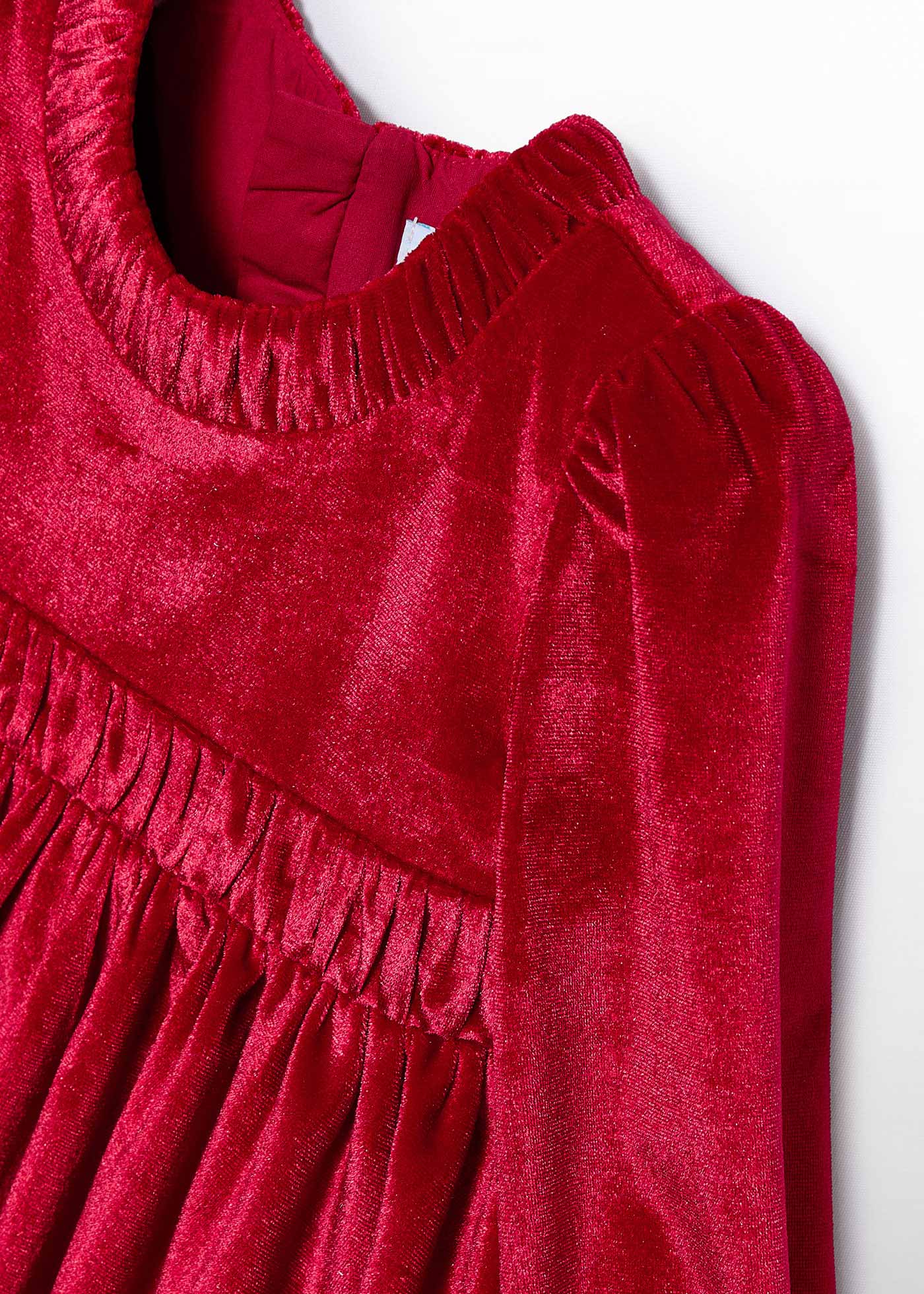 Vestido terciopelo glitter bebé niña