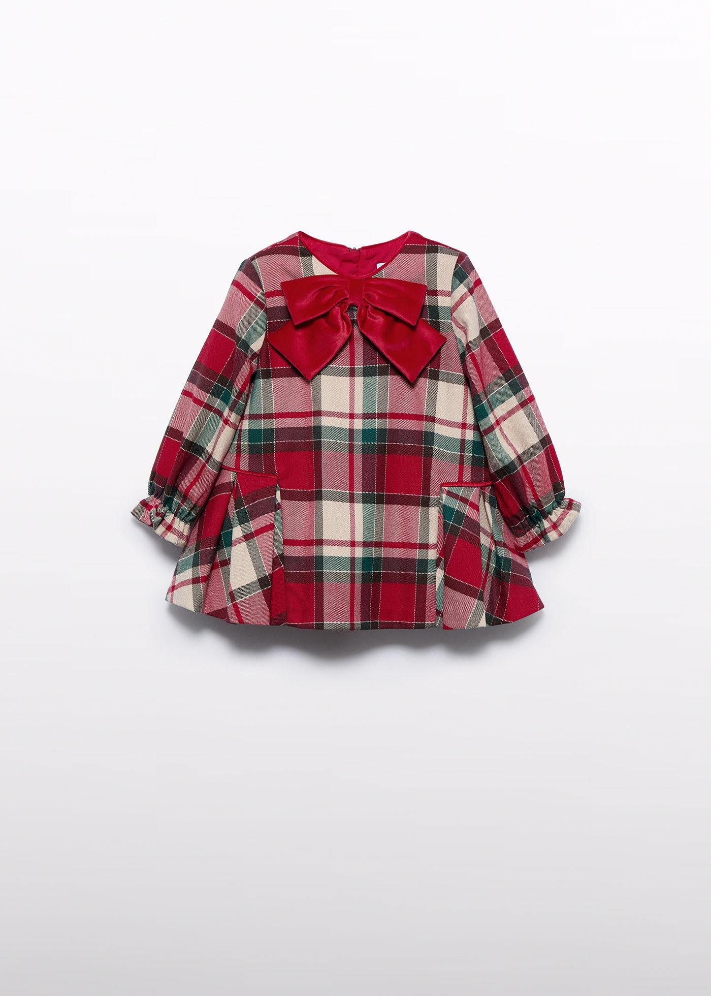 Vestido cuadro escoses bebé niña