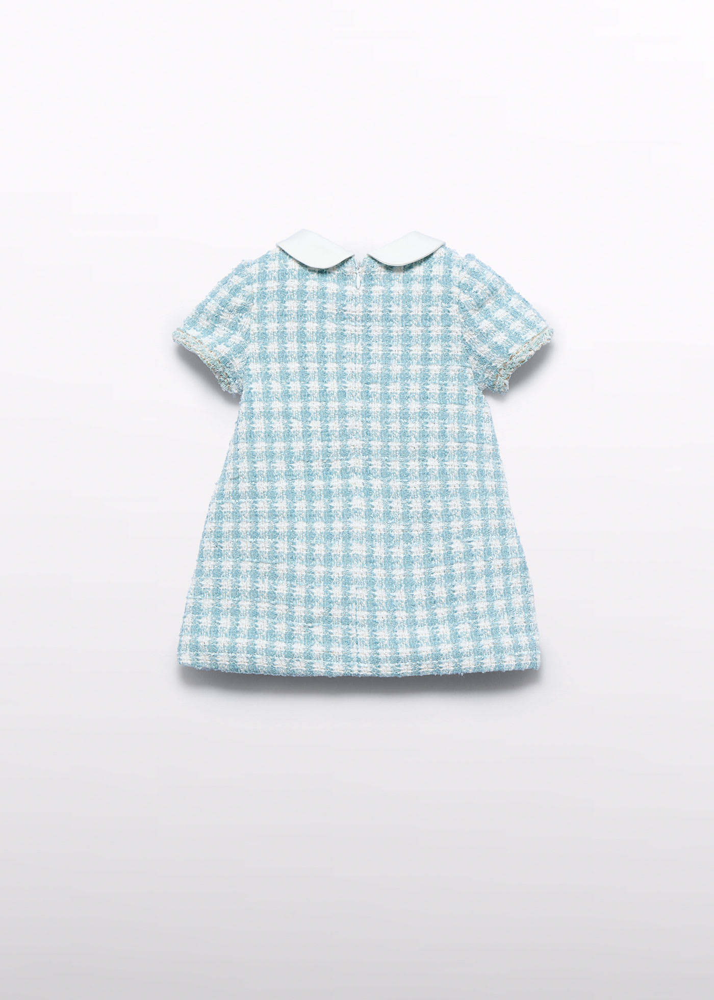 Vestido cuadros lurex bebé niña