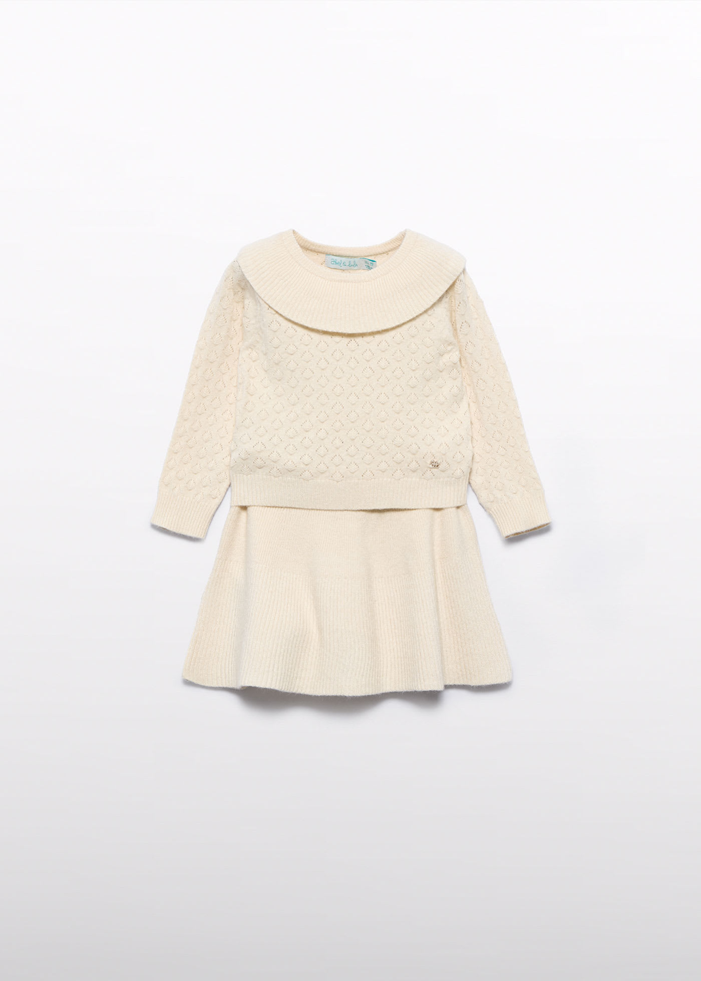 Conjunto falda tricot bebé niña