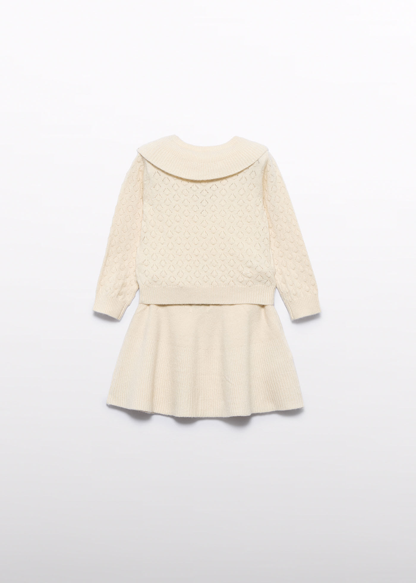 Conjunto falda tricot bebé niña