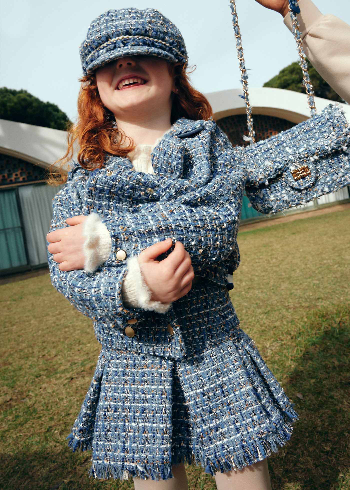Gonna tweed bambina