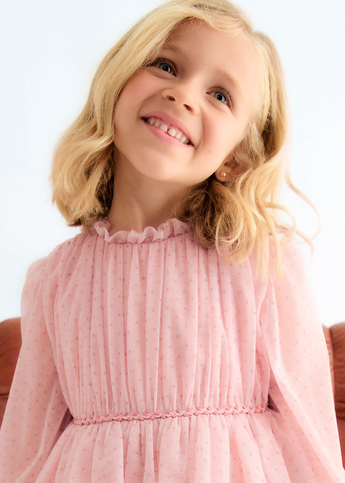 Vestido tul glitter niña