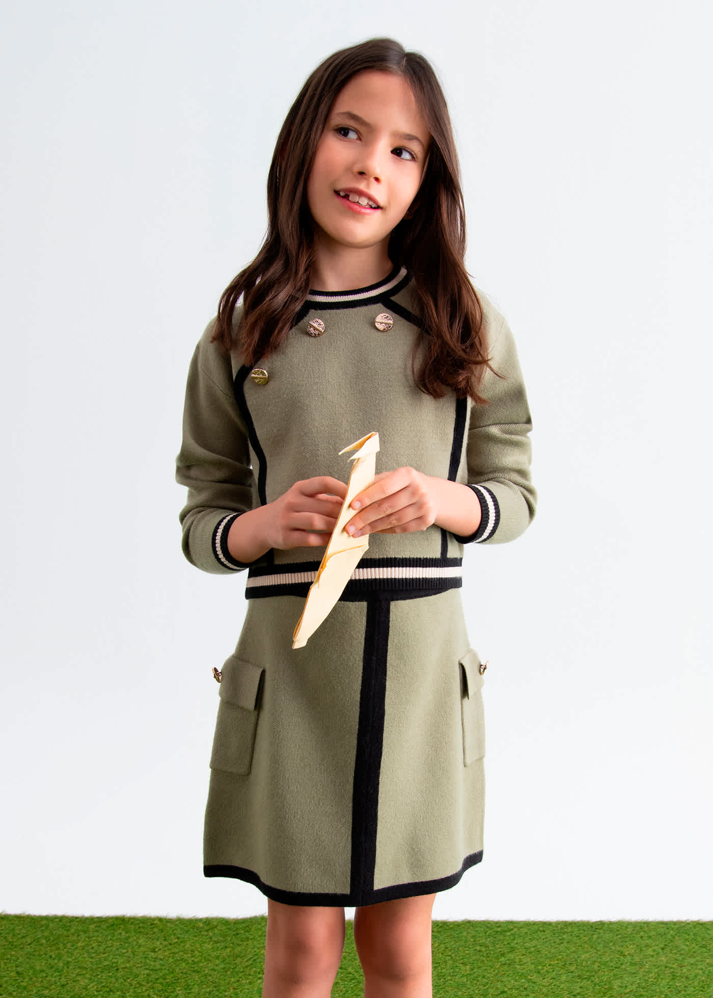 Ensemble jupe tricot fille