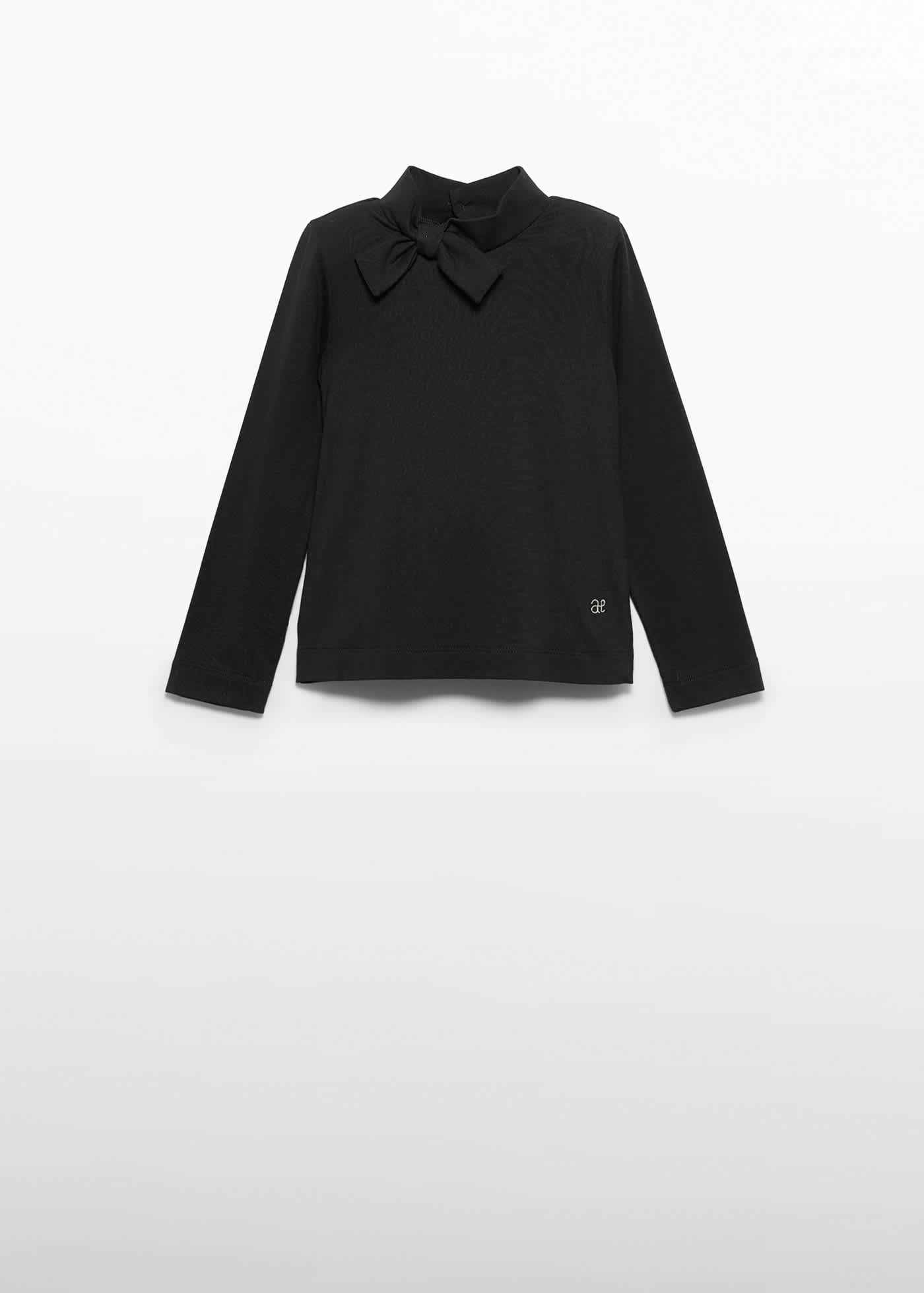 Girl Turtleneck with Bow Tie