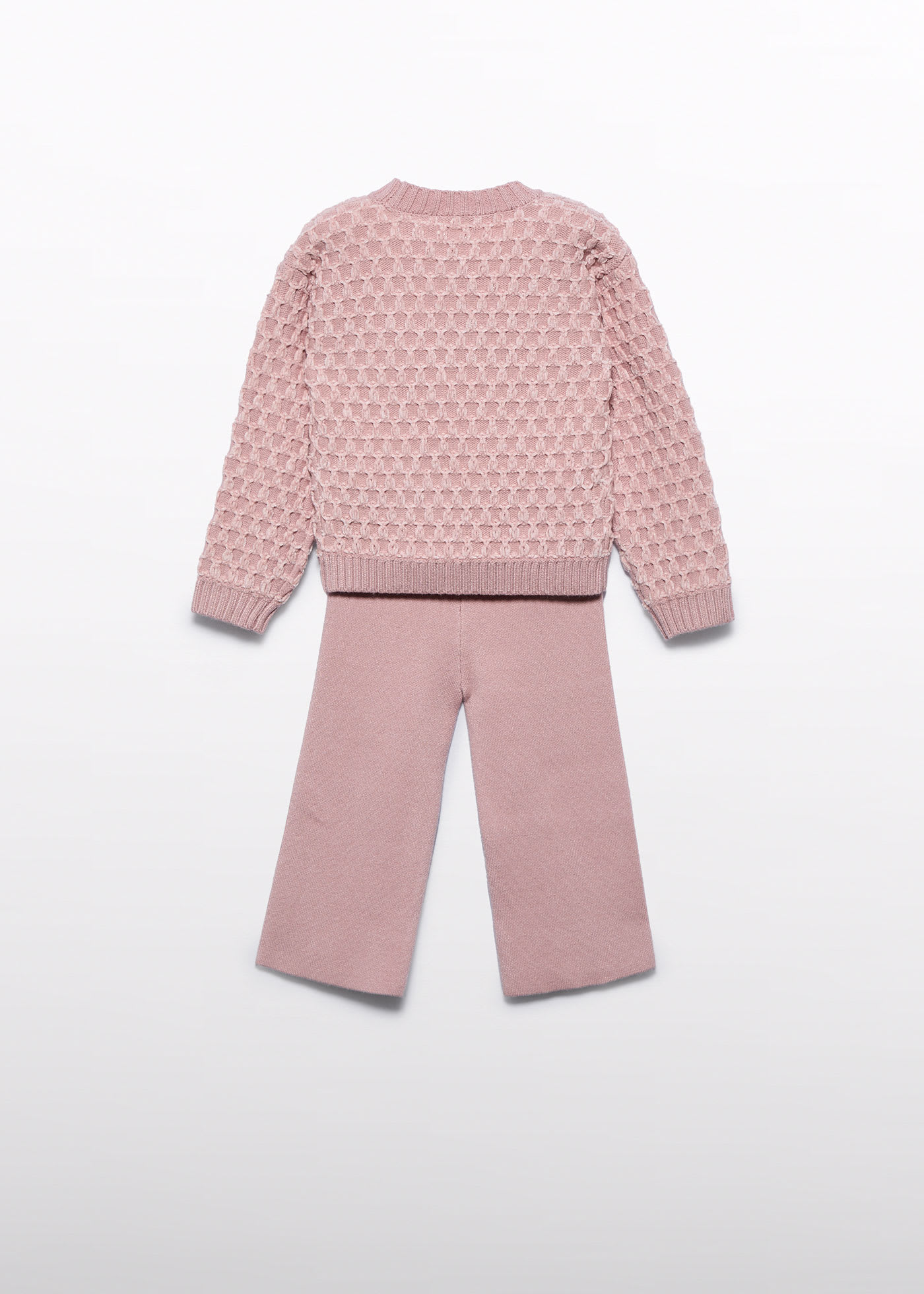 Ensemble pantalon en tricot bébé fille