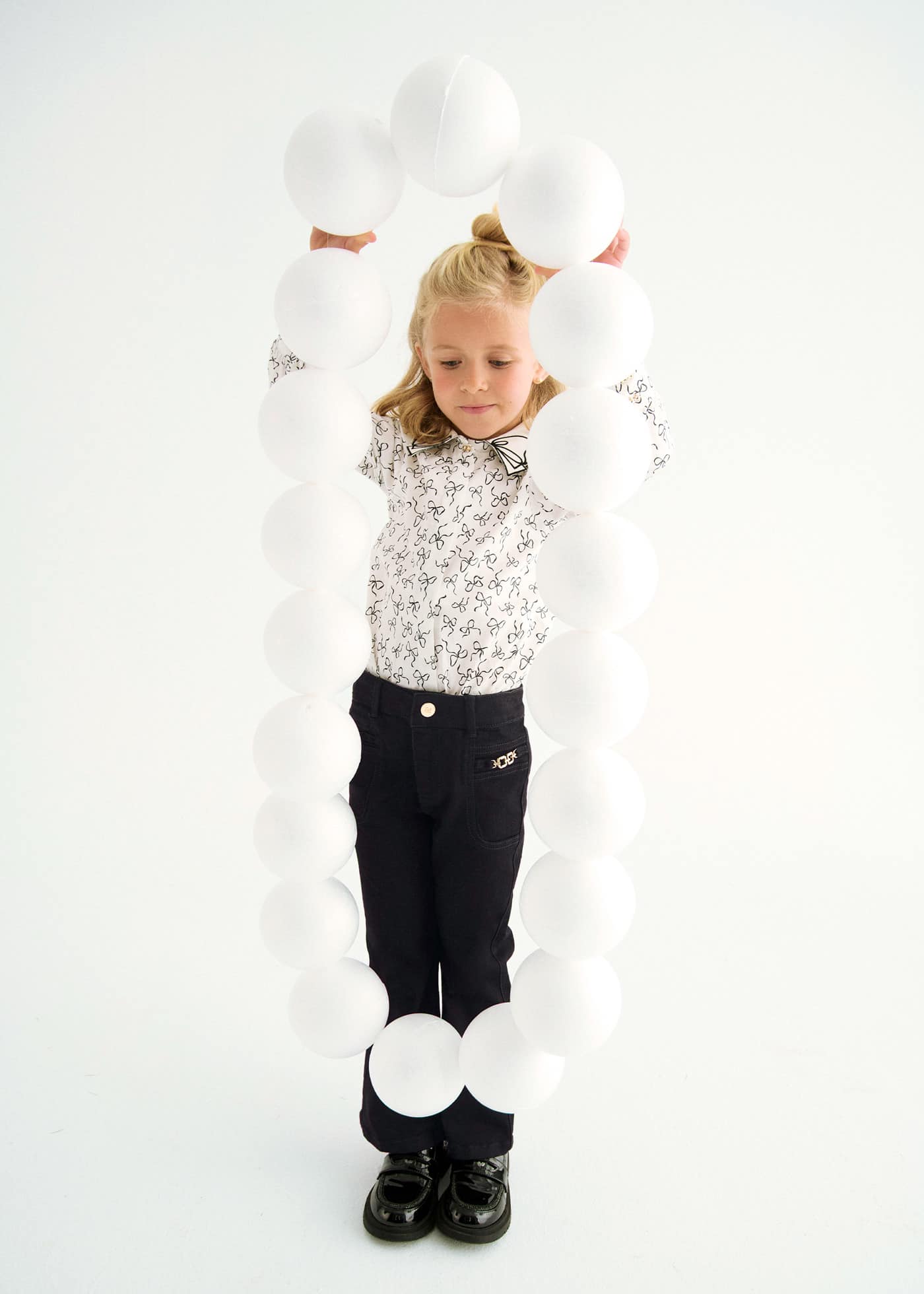 Pantalon en denim évasé fille