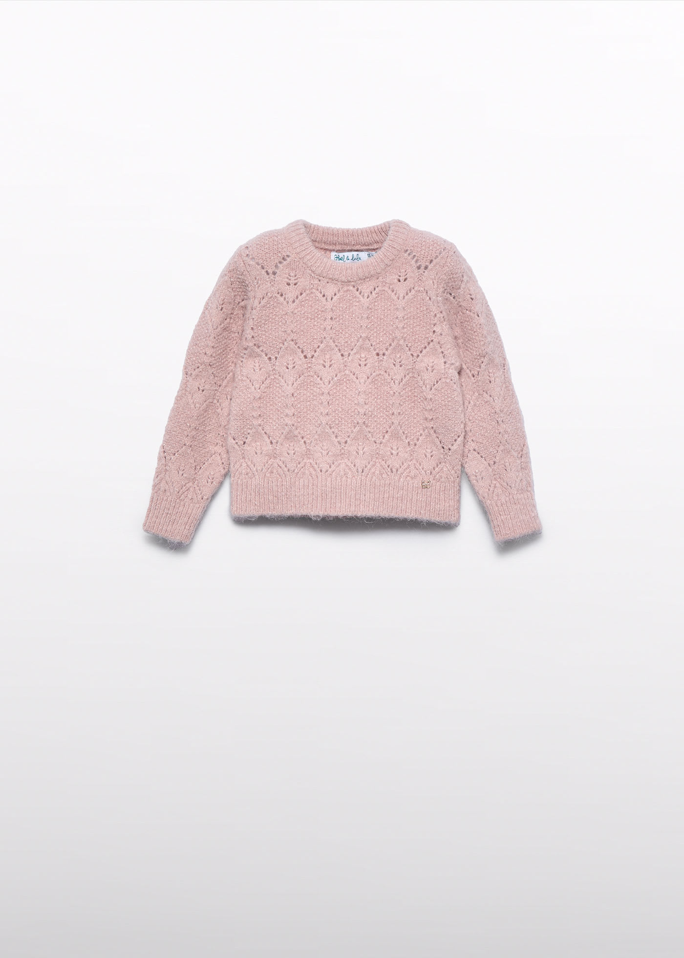 Baby girls open-knit jumper