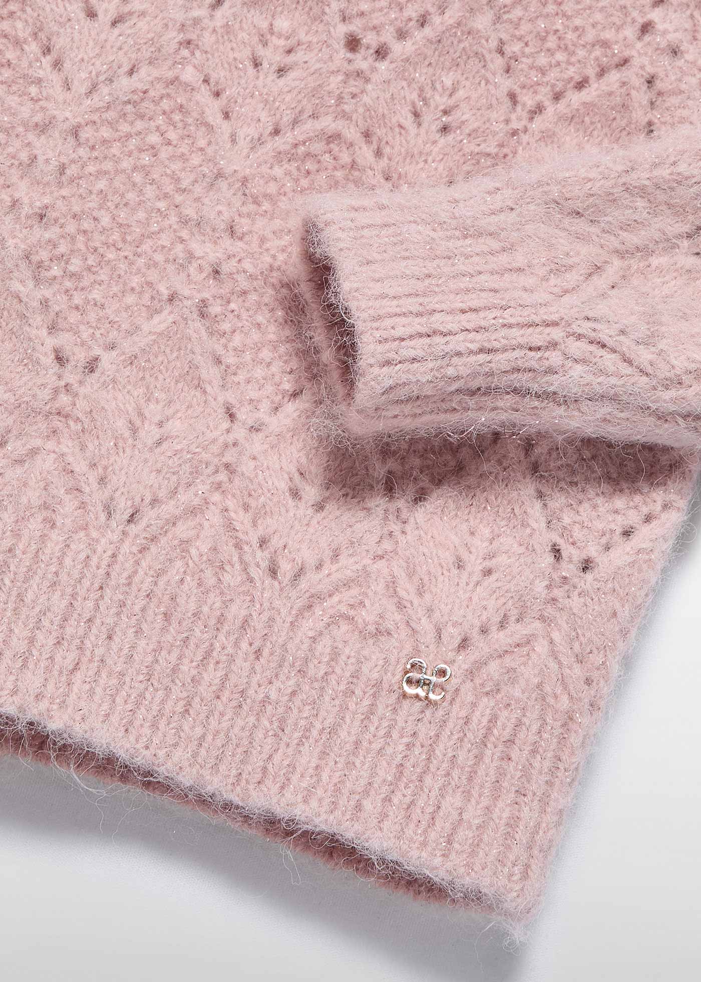 Baby girls open-knit jumper