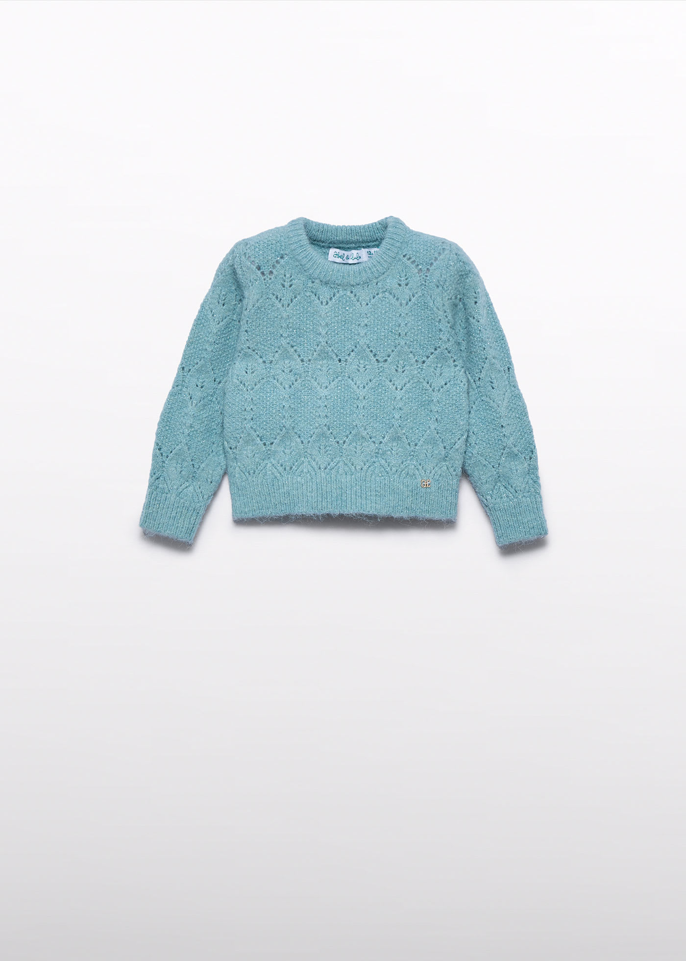 Baby girls open-knit jumper