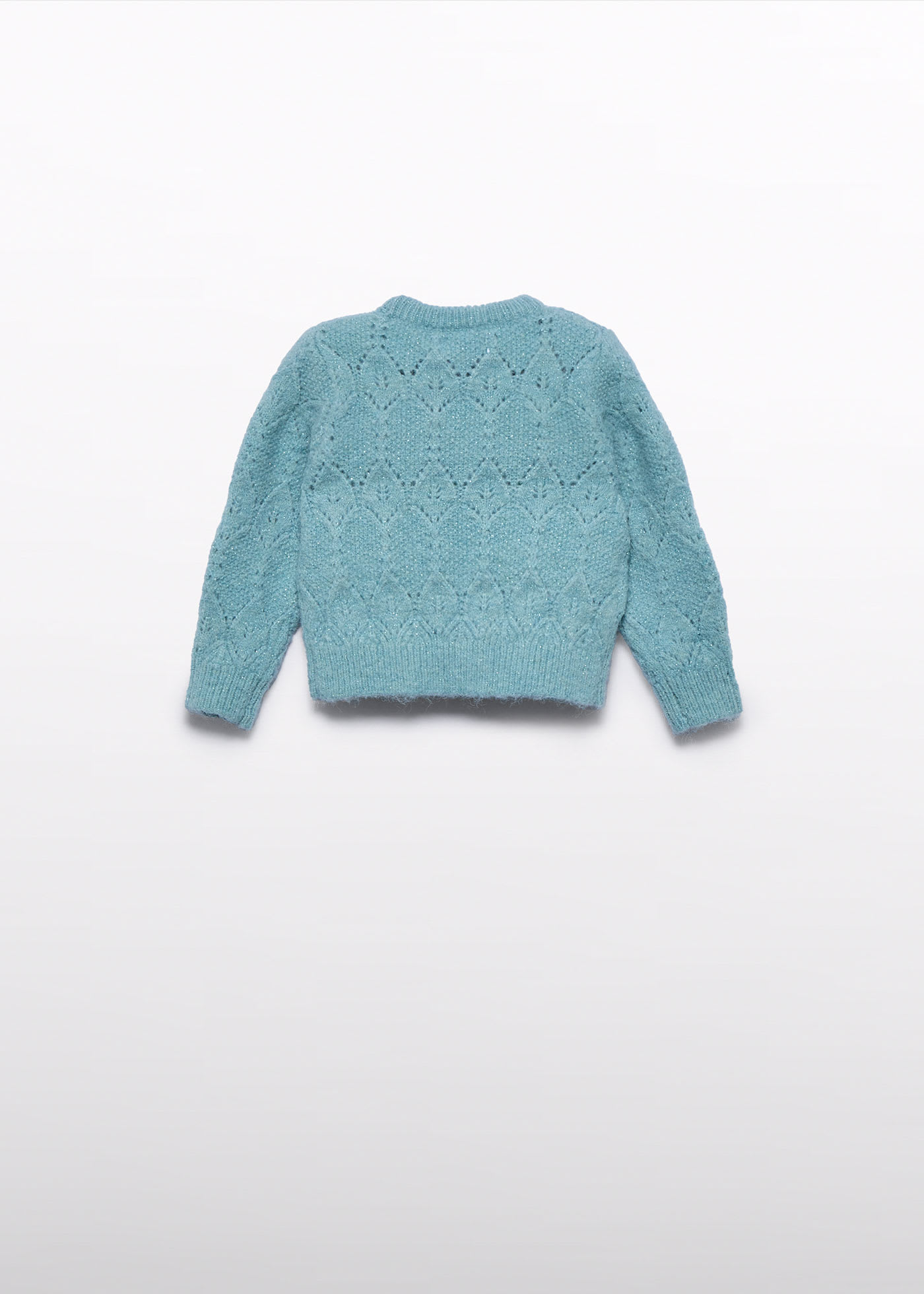 Baby girls open-knit jumper