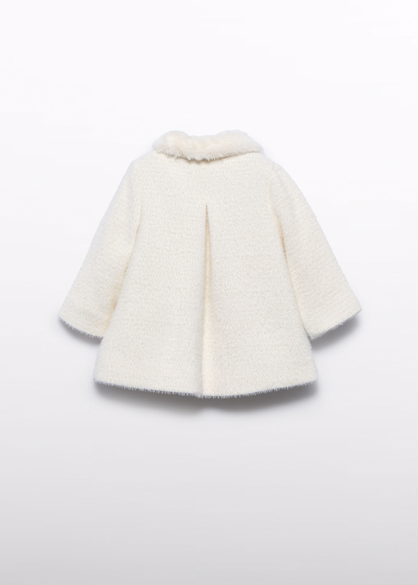 Baby Girl Textured Knit Coat
