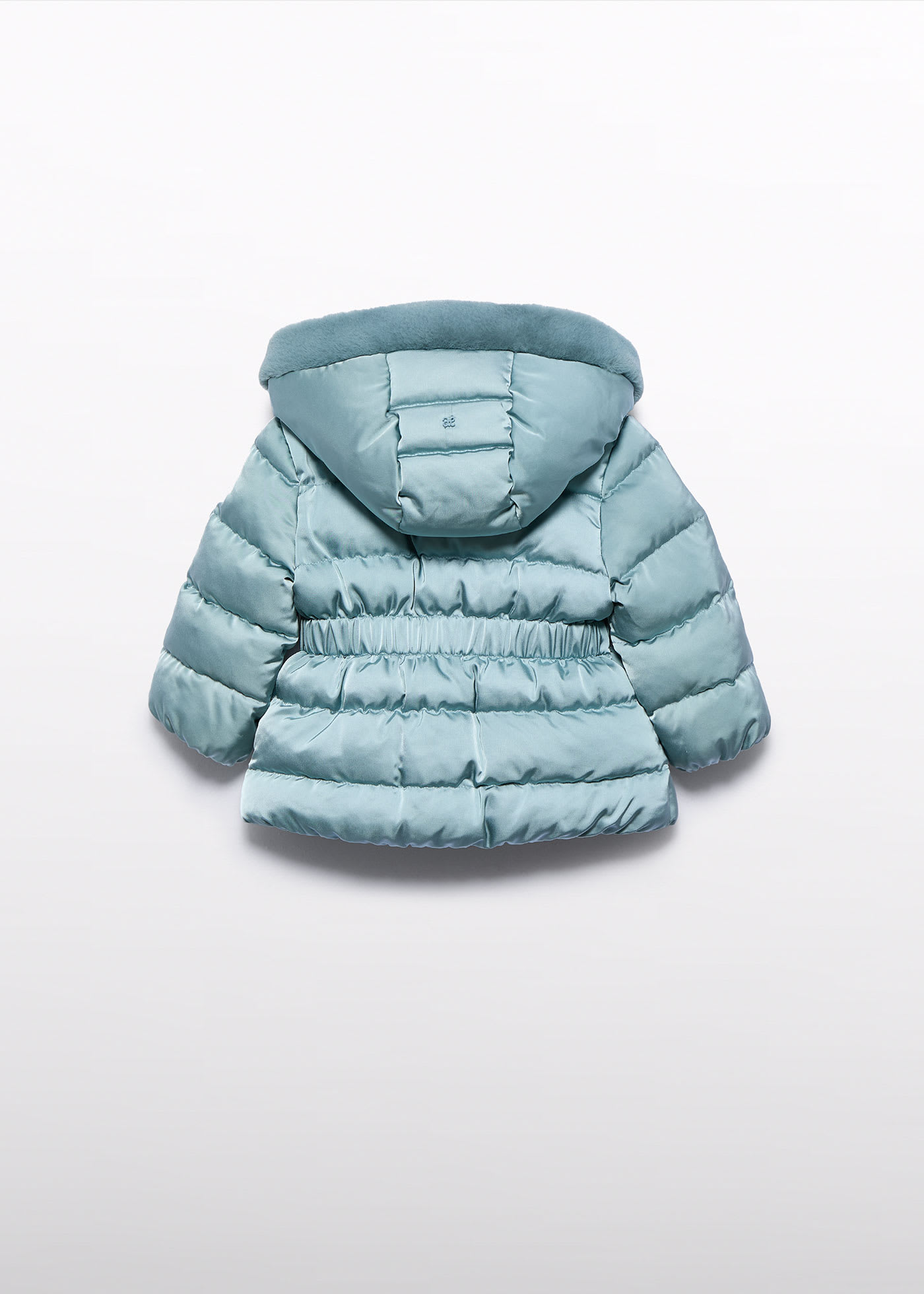 Manteau en satin bébé fille