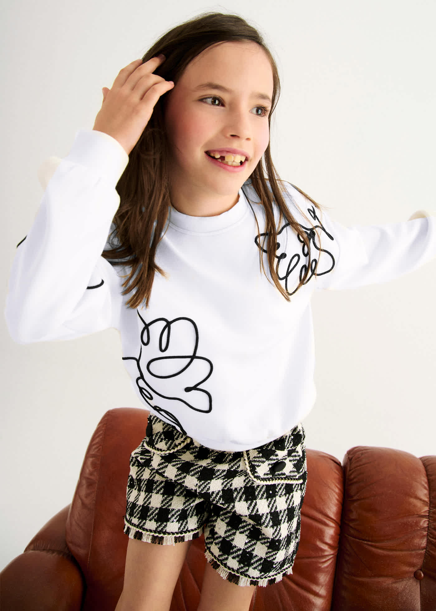 Girl Embroidered Sweatshirt