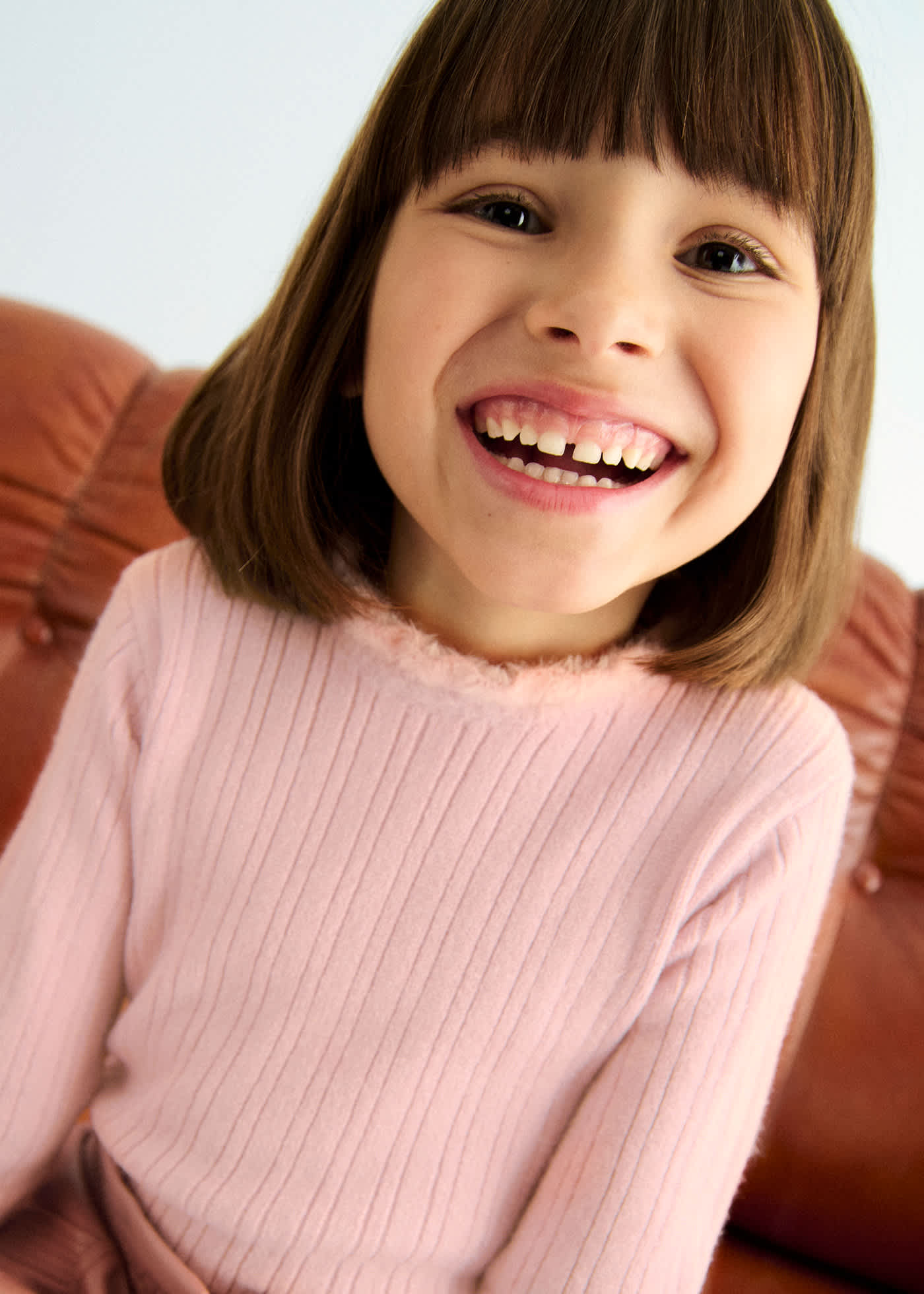 Lupetto costine bambina
