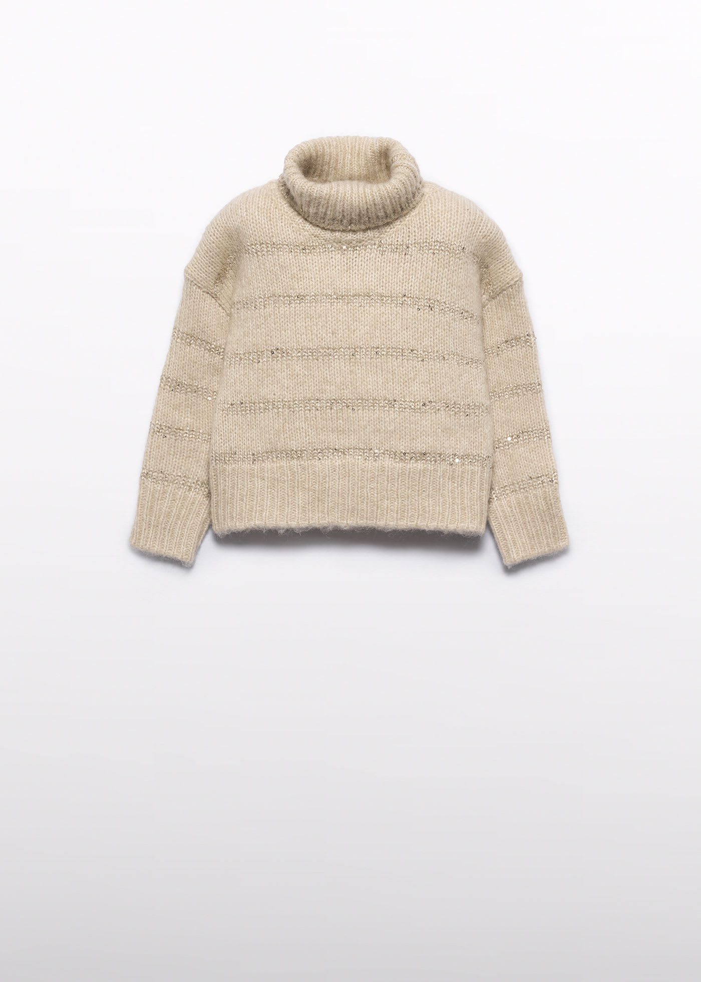Girl Striped Sequin Jumper