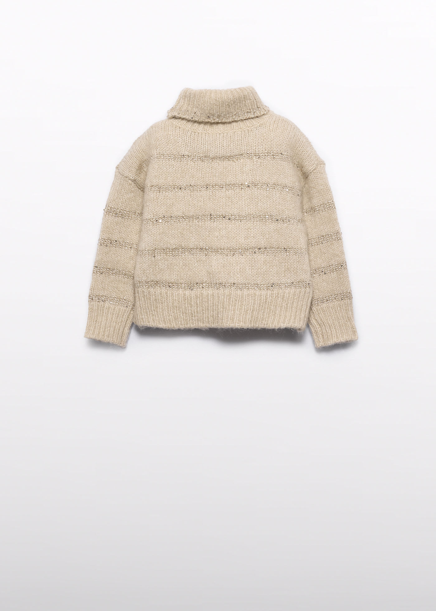 Pull rayé à paillettes fille