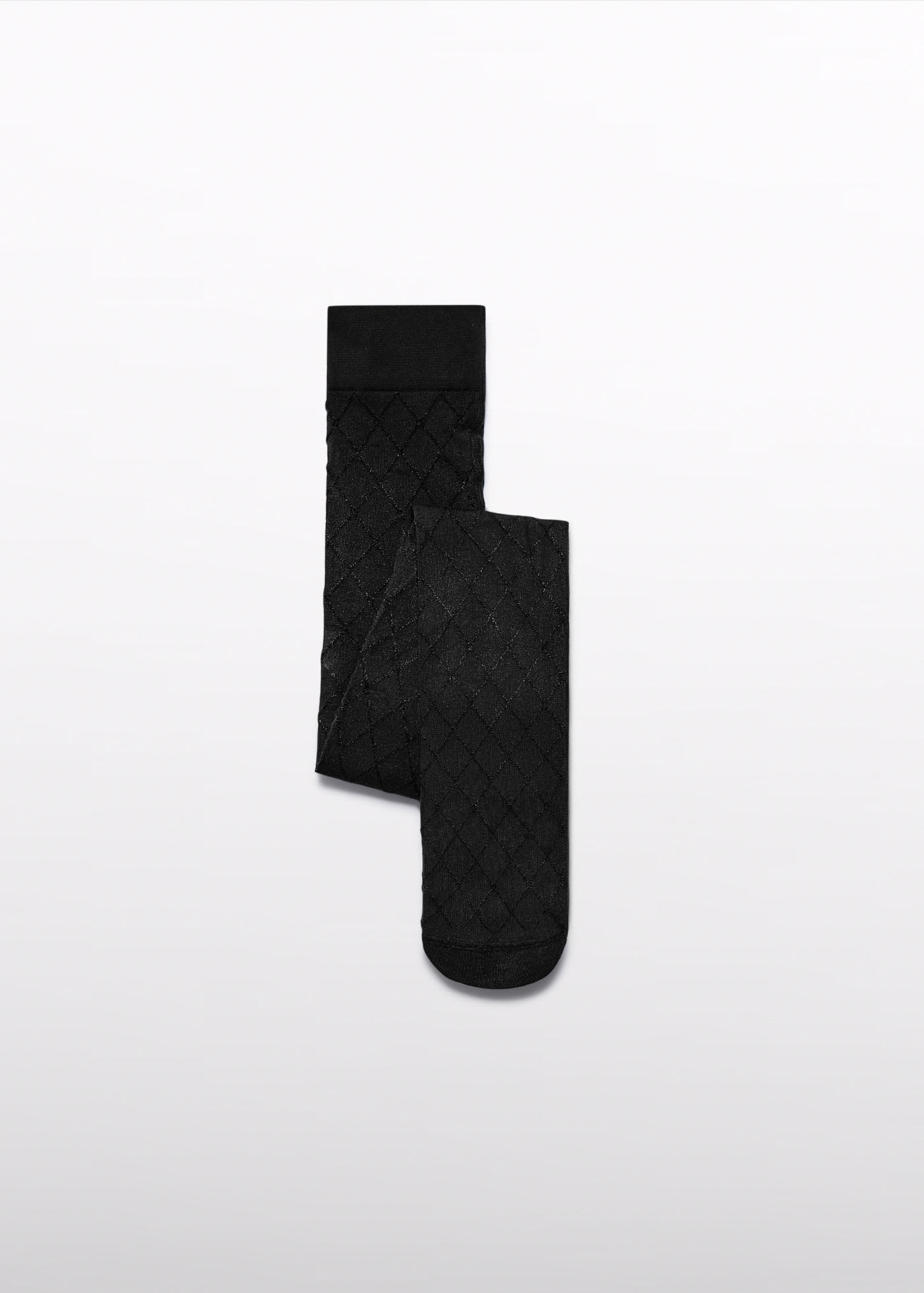 Żakardowe rajstopy w romby dla dziewczynki