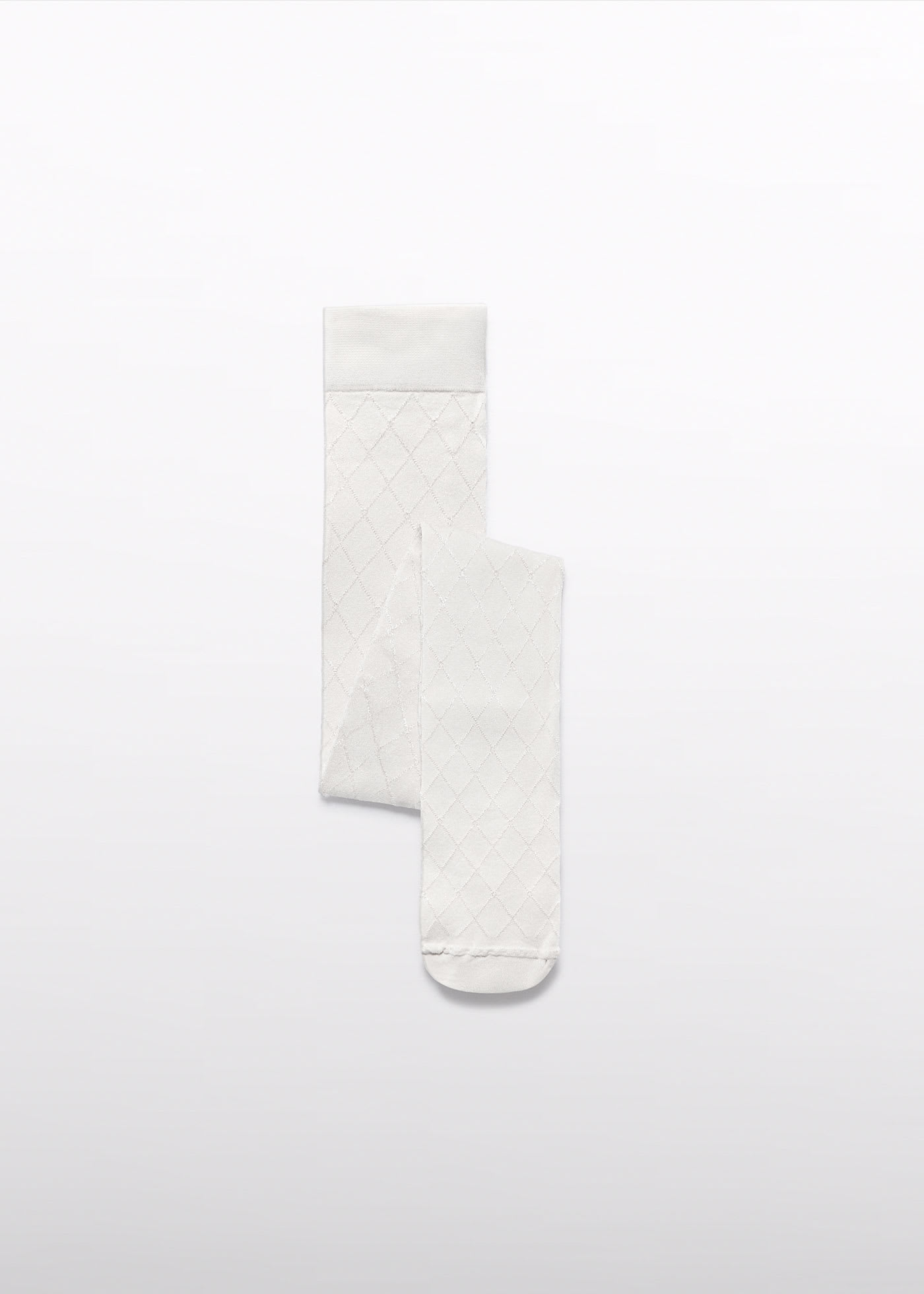 Żakardowe rajstopy w romby dla dziewczynki