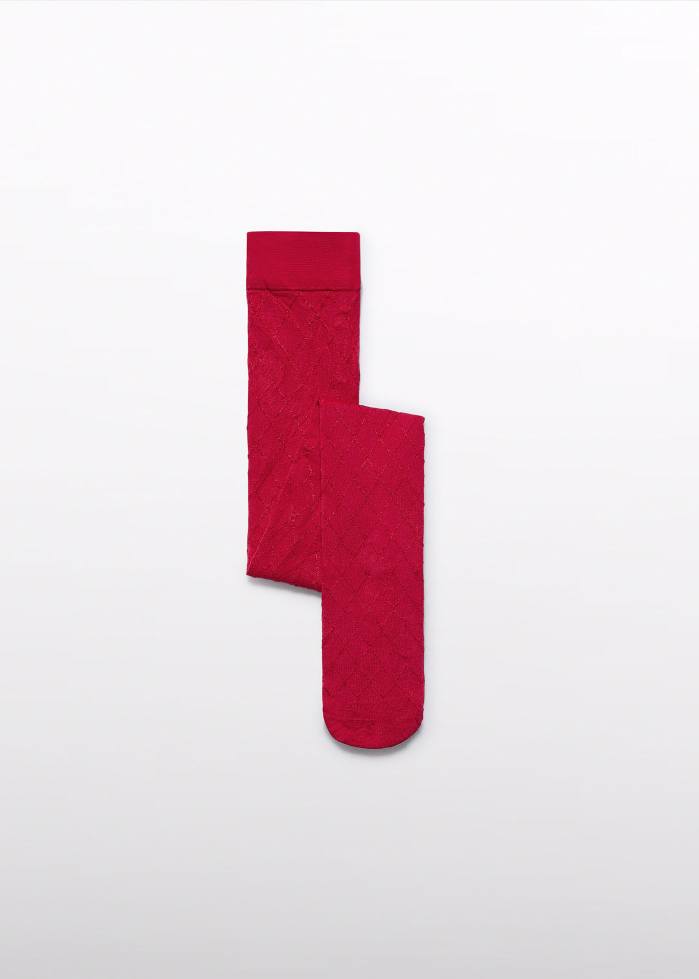 Panty jacquard rombos niña