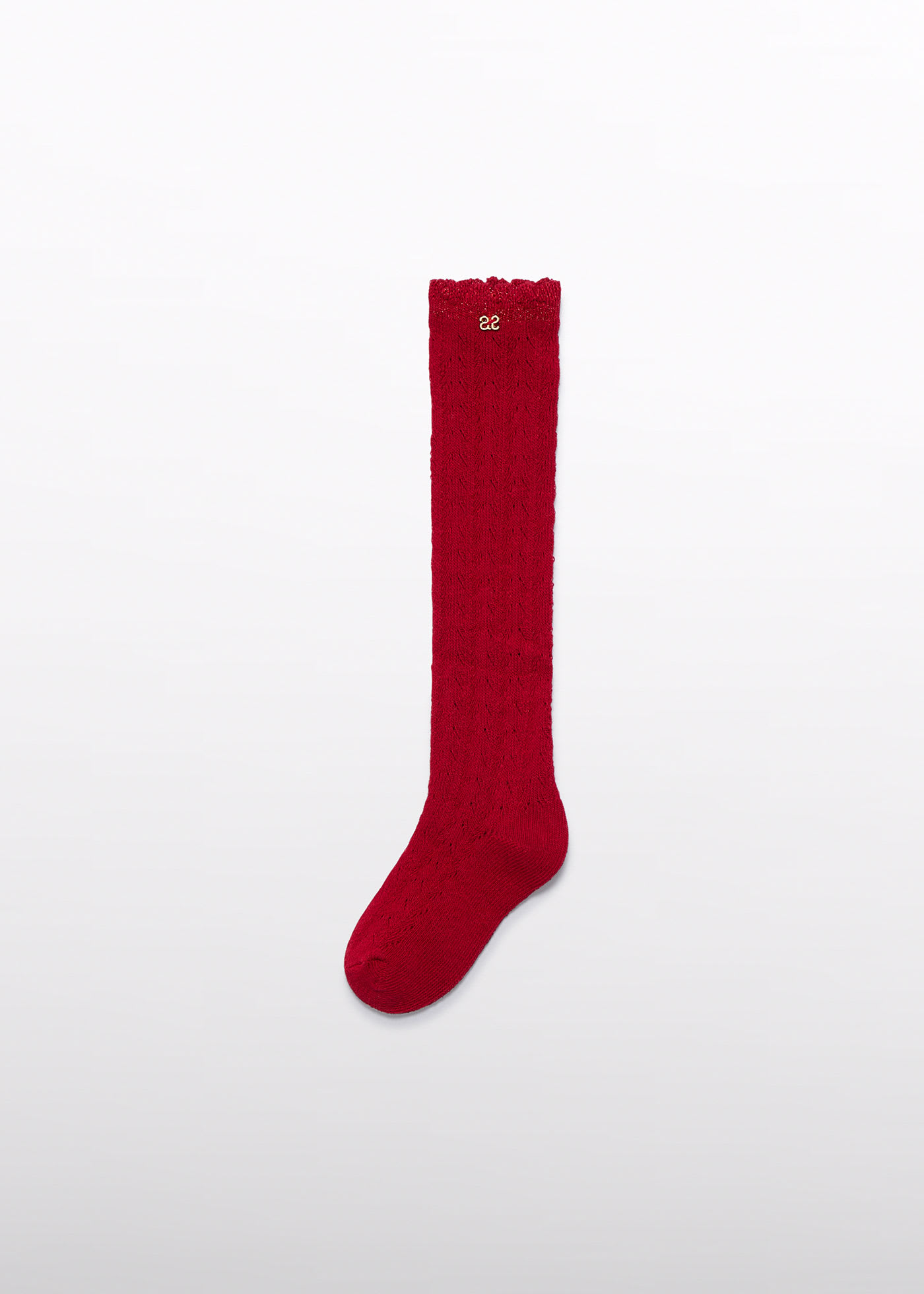 Girl Openwork Knee-High Socks
